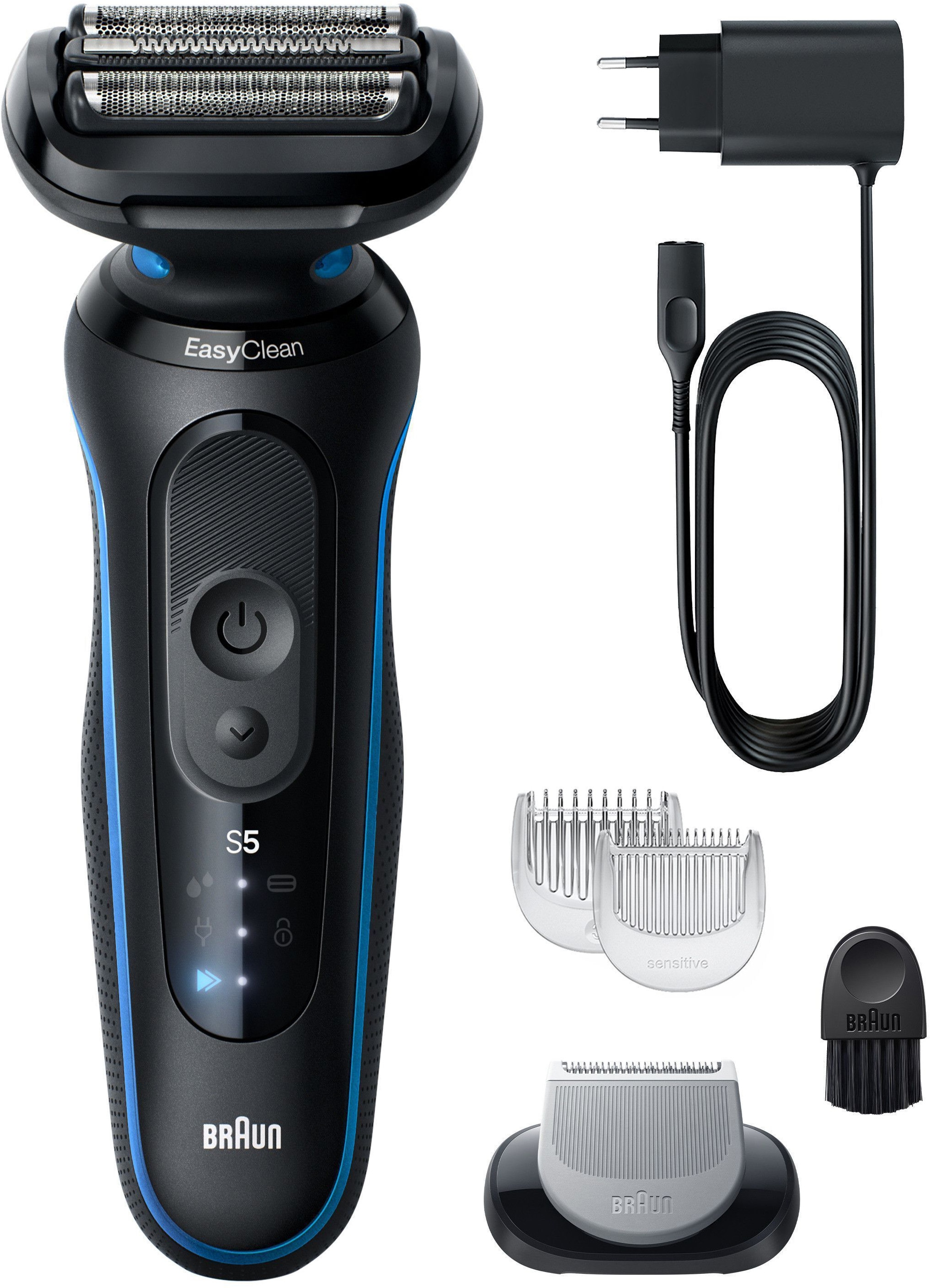 Braun Rasoirs électriques »Series 5 52-B1600s« 1 cuis Aufsätze 100% étanche, embout soin corporel, jusqu'à 50 min, Made in Germany