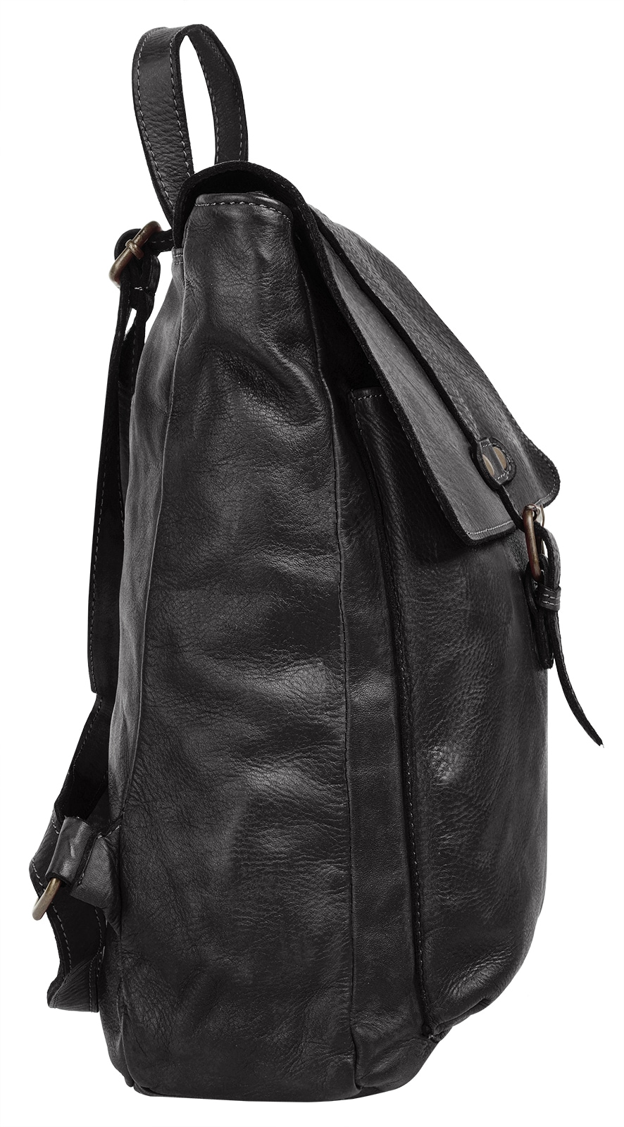 Samantha Look Sac à dos de ville cuir véritable, Made in Italy