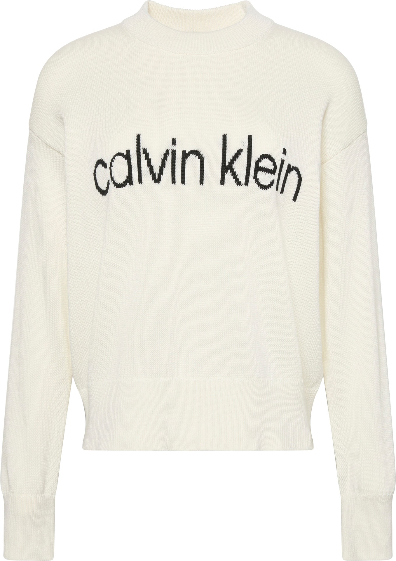 Calvin Klein Jeans Strickpullover »Cotton Graphic Pullover« Mit Rundhalsausschnitt
