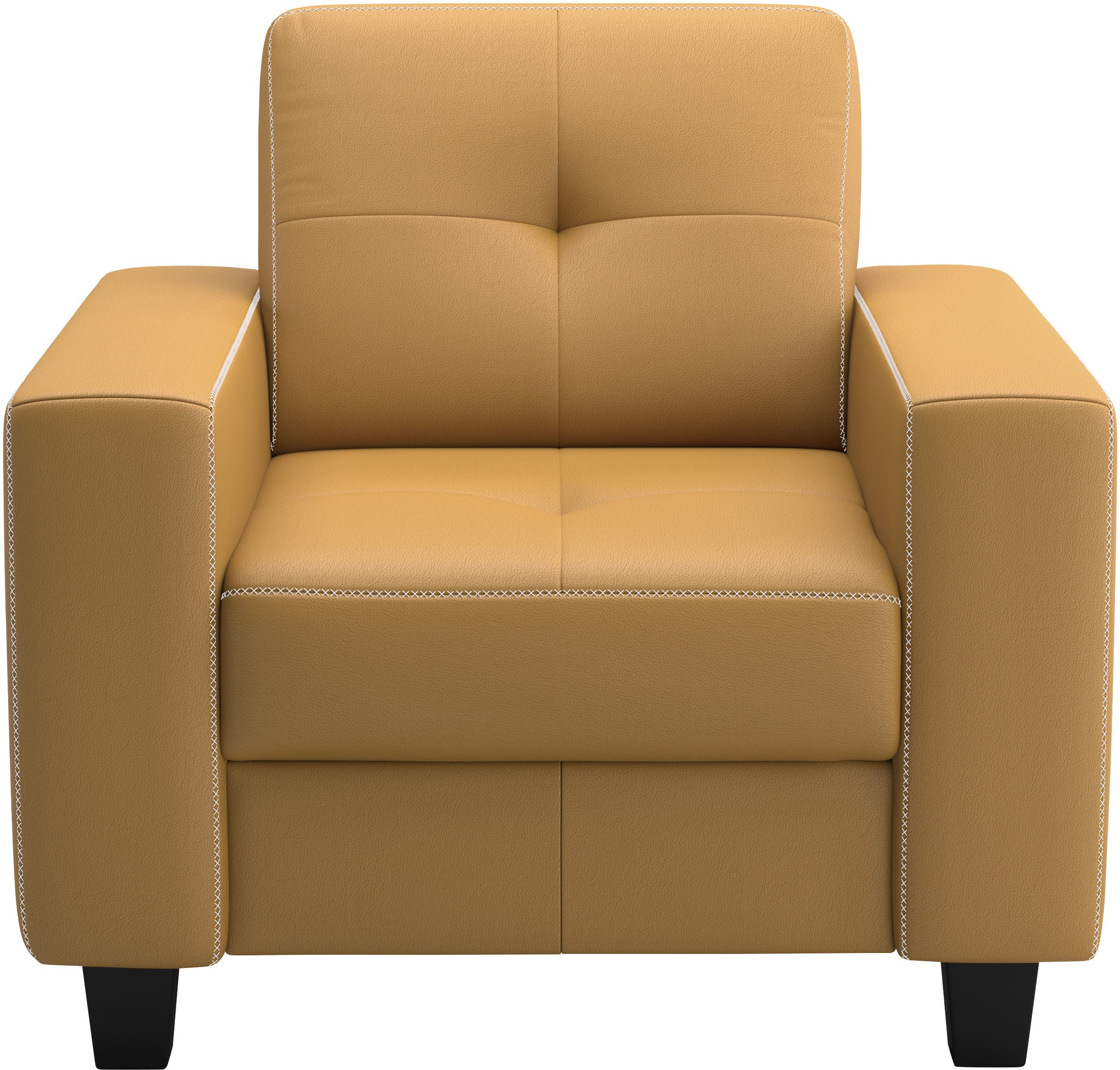 GOODproduct Sessel "Varese" Kreuznaht in beige