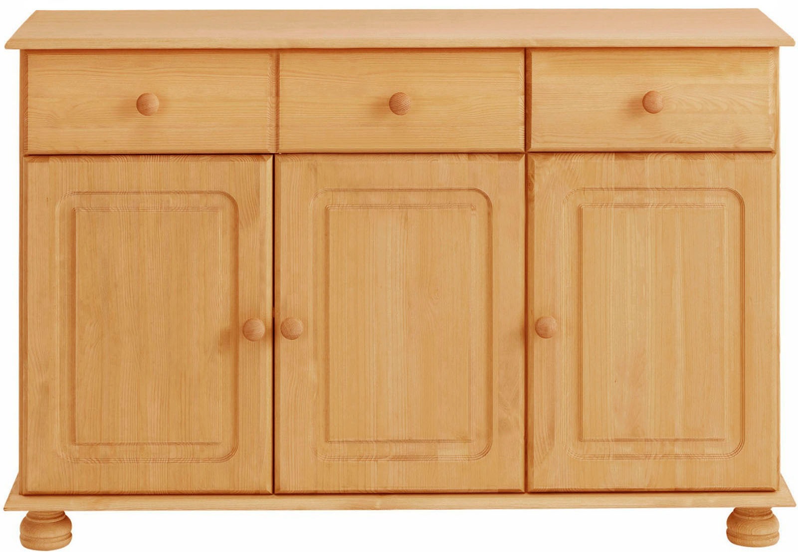 Image of GOODproduct Sideboard "Mette" Kommode mit gefrästen, kugelförmigen Füssen, Breite 120 cm