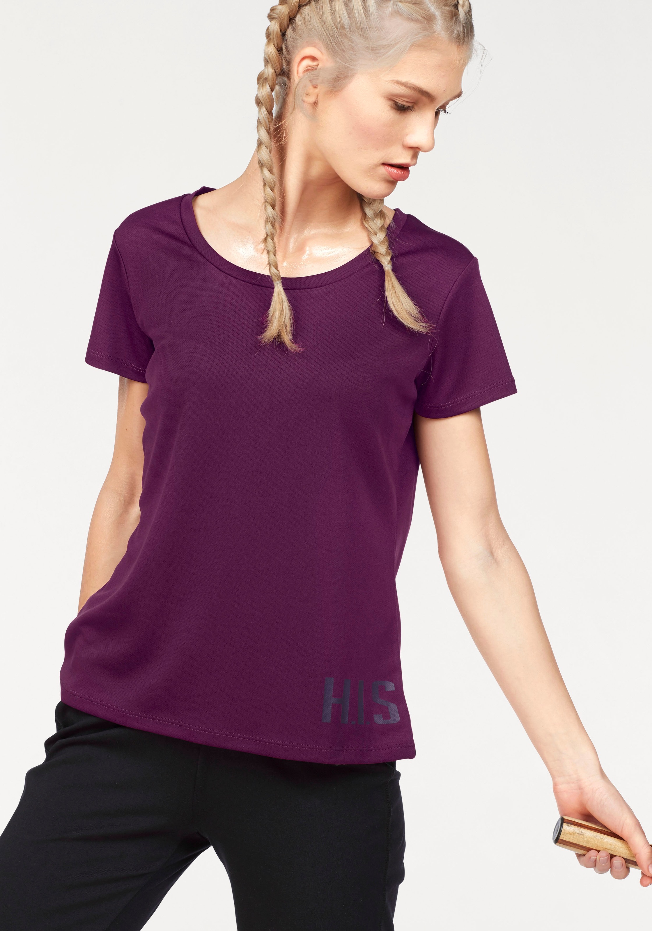 H.I.S Funktionsshirt Spar-Set, 2er-Pack, figurbetonter Schnitt, sportlicher Look, mit trendigem Logodruck