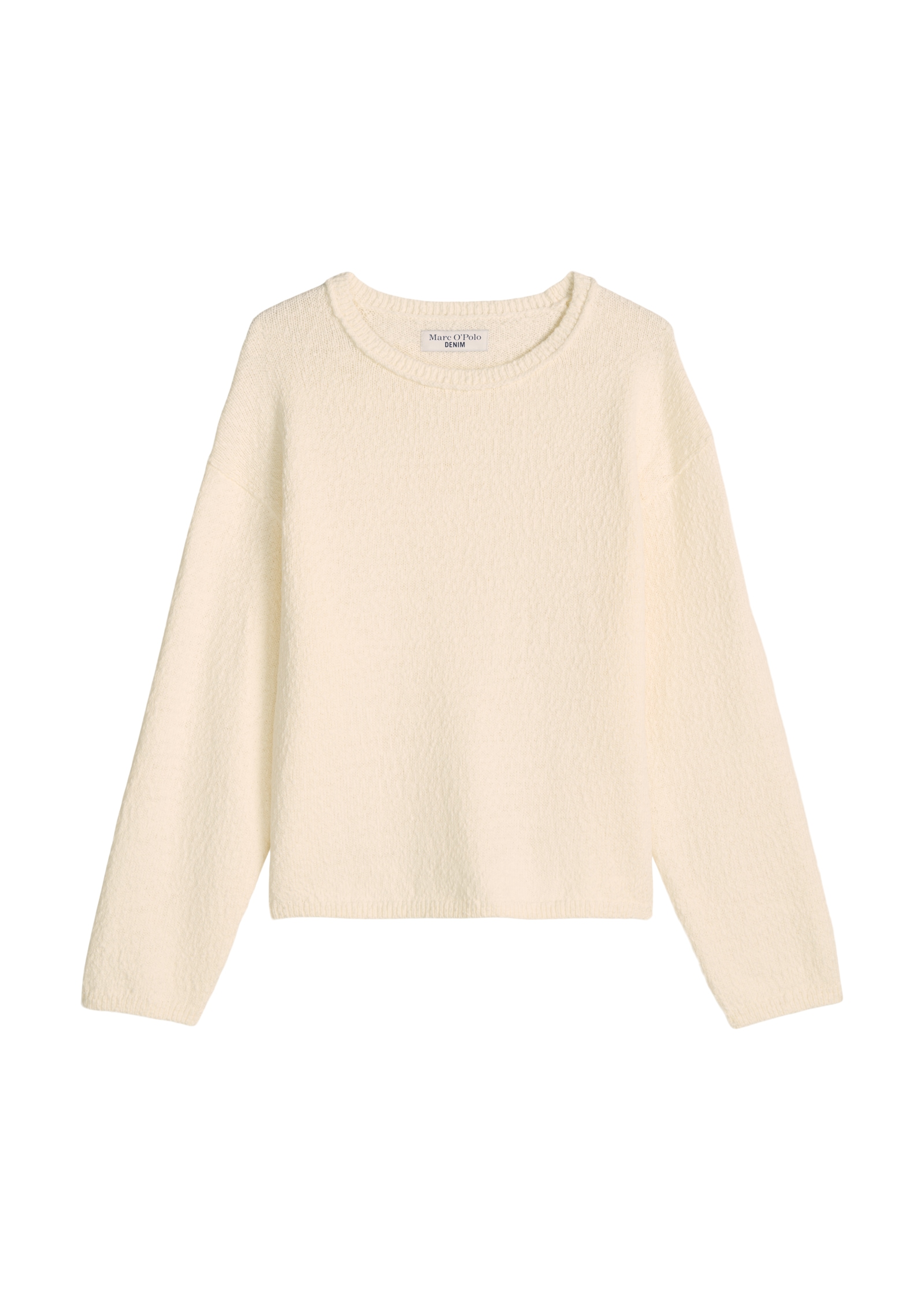 Marc O'Polo DENIM Pull à col rond coupe régulière en fil de coton slub