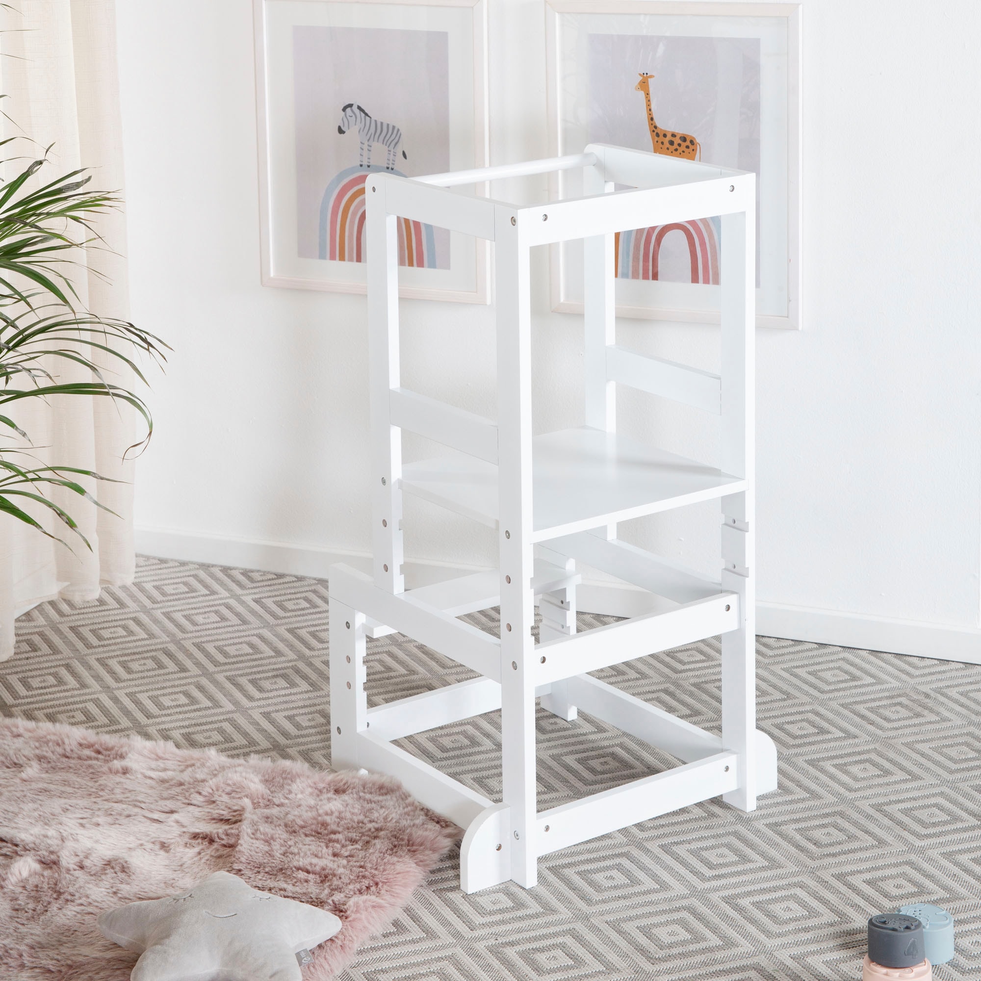 roba® Stehhilfe »Lernturm nach Montessori, weiss«