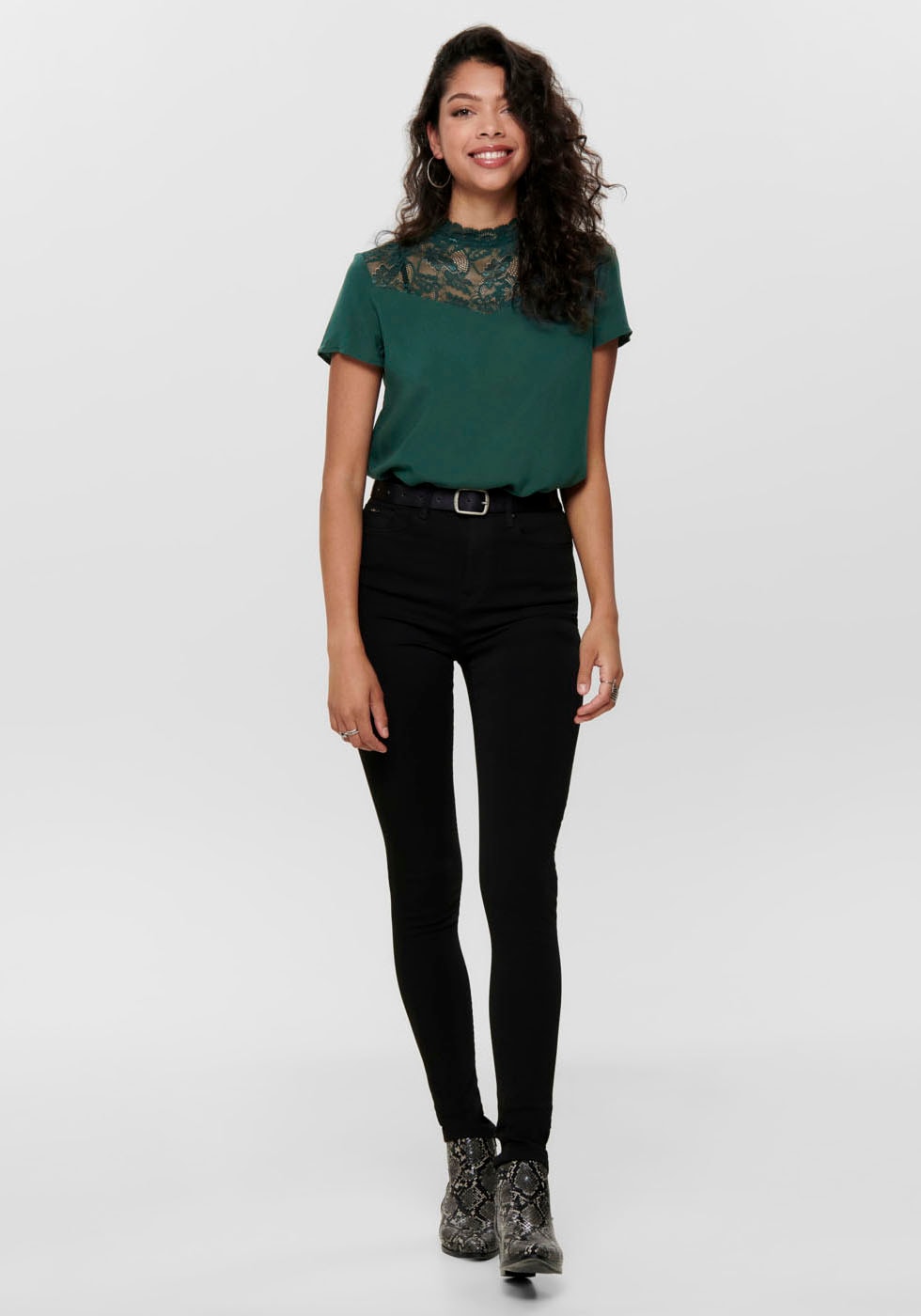 ONLY Skinny-fit-Jeans »ONLFOREVER BLACK LIFE HW SK SOO796C NOOS«