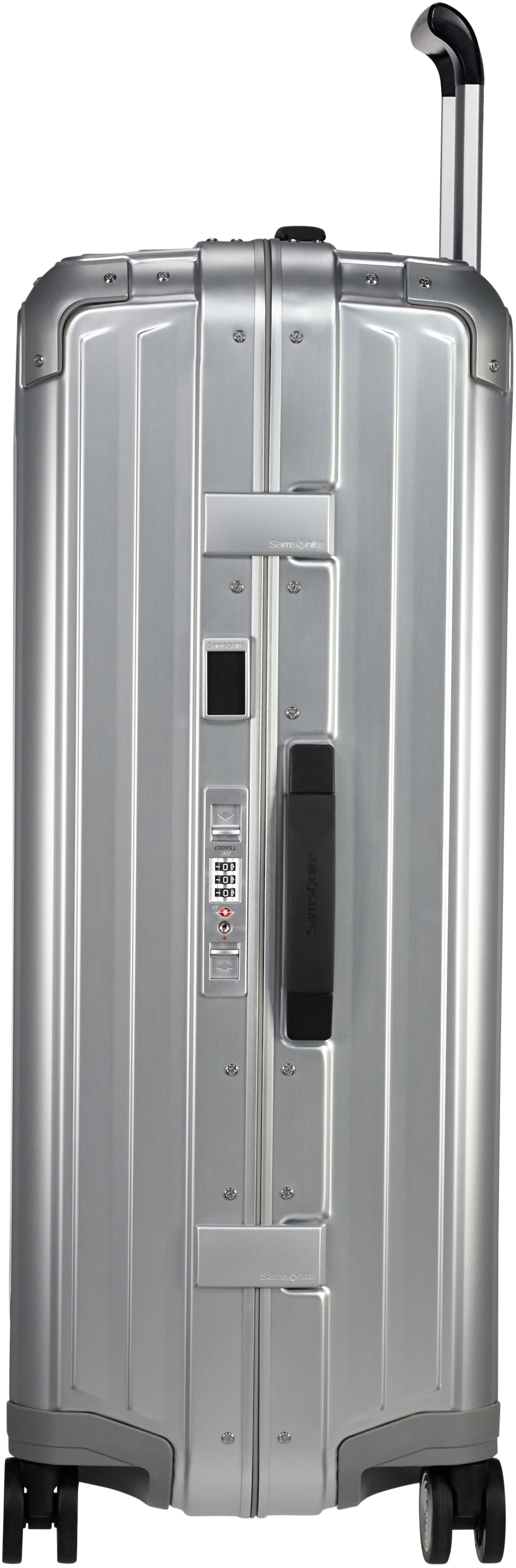 Samsonite Hartschalen-Trolley »LITE-BOX ALU«, 4 Rollen, Hartschalenkoffer Premium-Aluminium Grosser-Koffer TSA-Zahlenschloss
