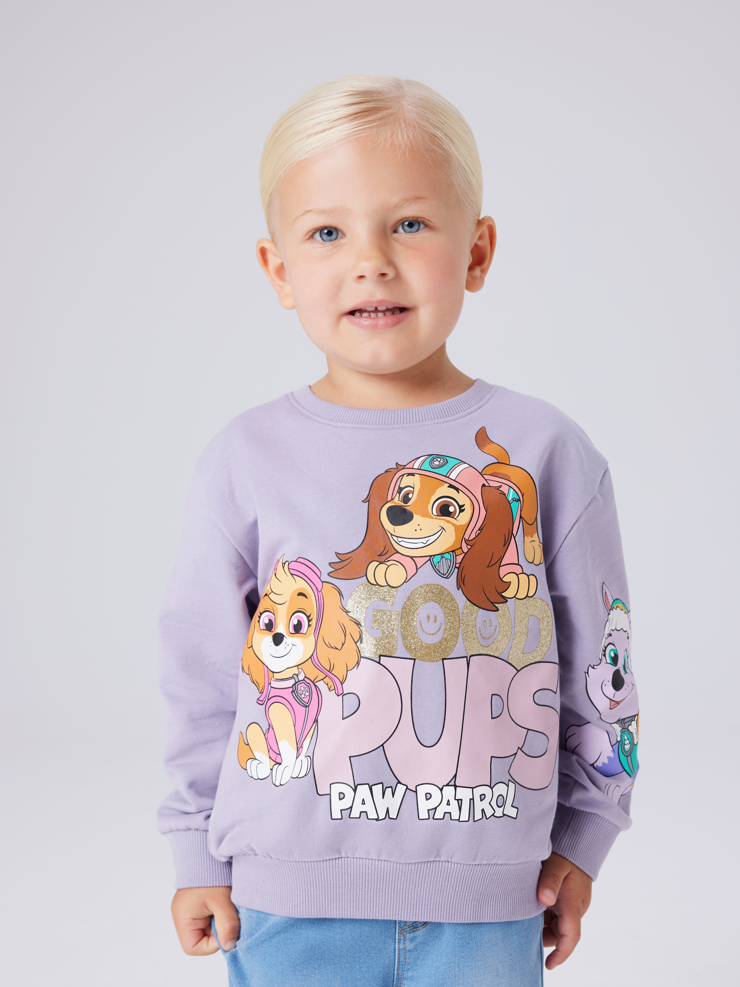 Image of Name It Sweatshirt "NMFJARA PAW NREG SWEAT BRU NOOS CPLG"