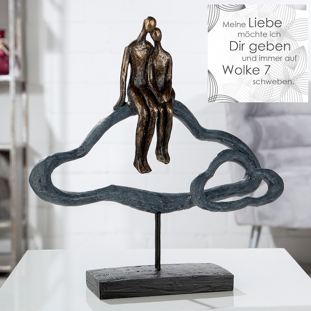 Casablanca by Gilde Dekofigur »Skulptur Lovecloud, bronzefarben/grau«, grau  jetzt kaufen