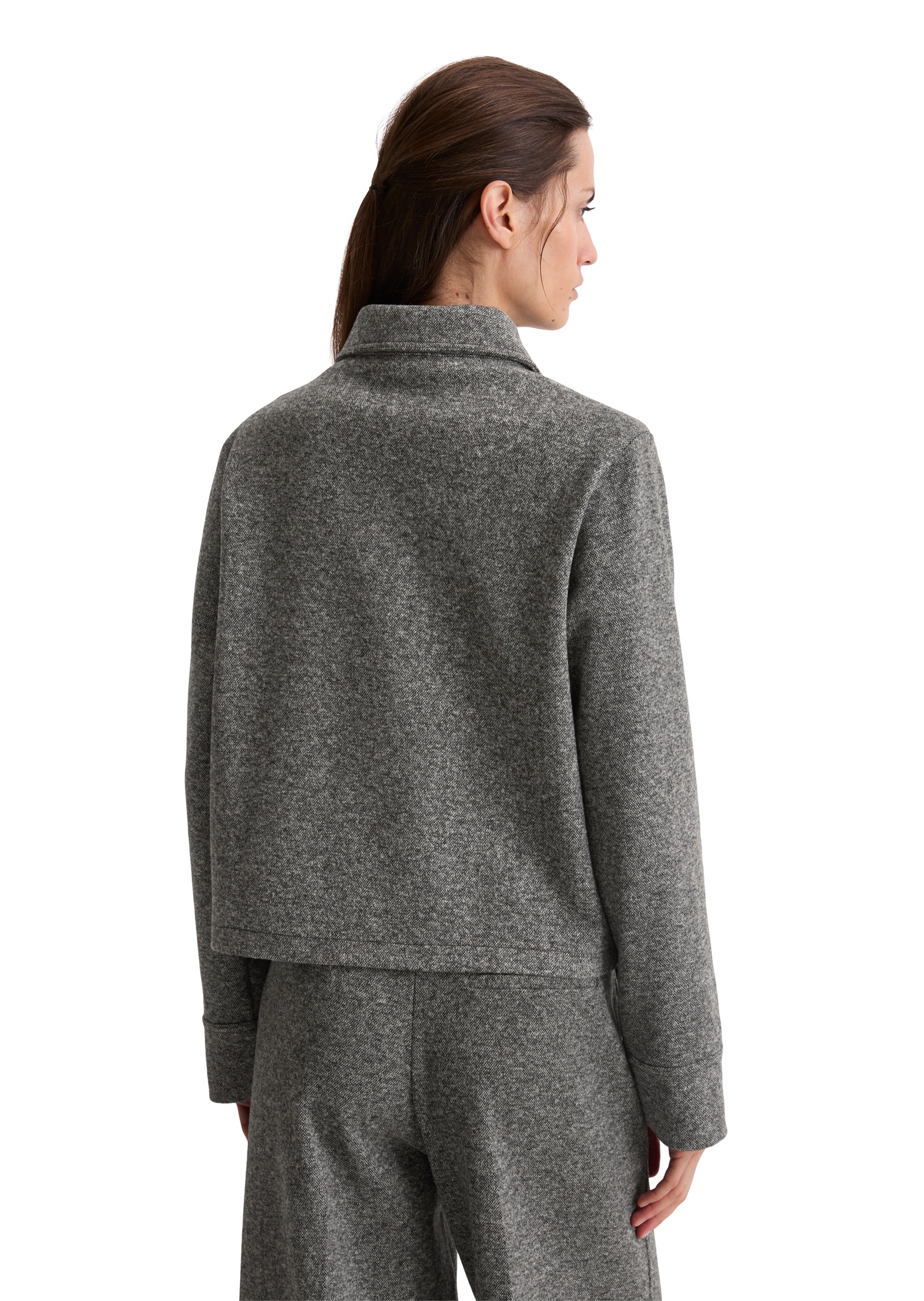 Marc O'Polo Kurzjacke Tweed-Jerseyjacke regular fit aus Organic Cotton-Mix