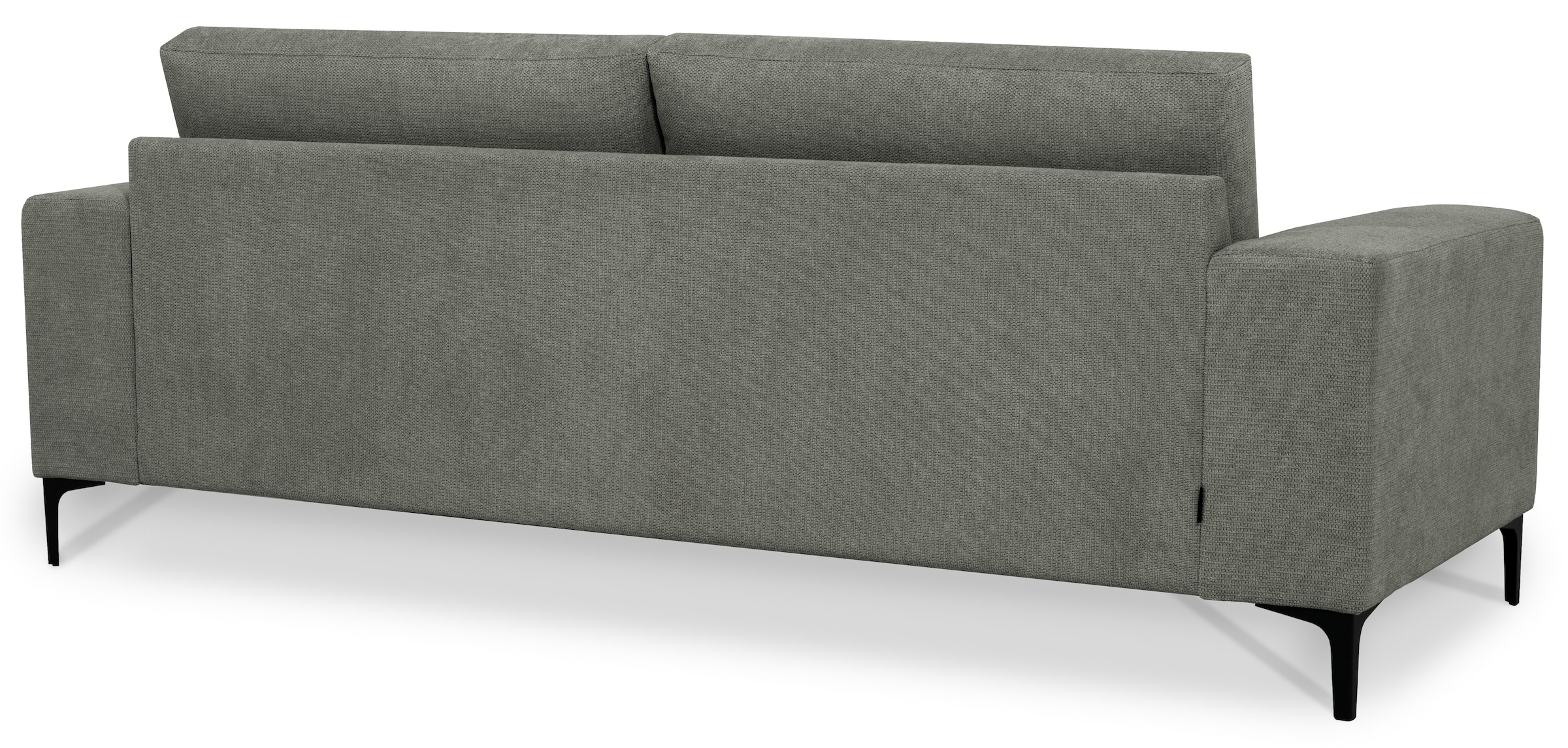 Places of Style 3-Sitzer »Xander«, Breite 224 cm, Soft-Touch Chenille, schwarze Metallfüsse