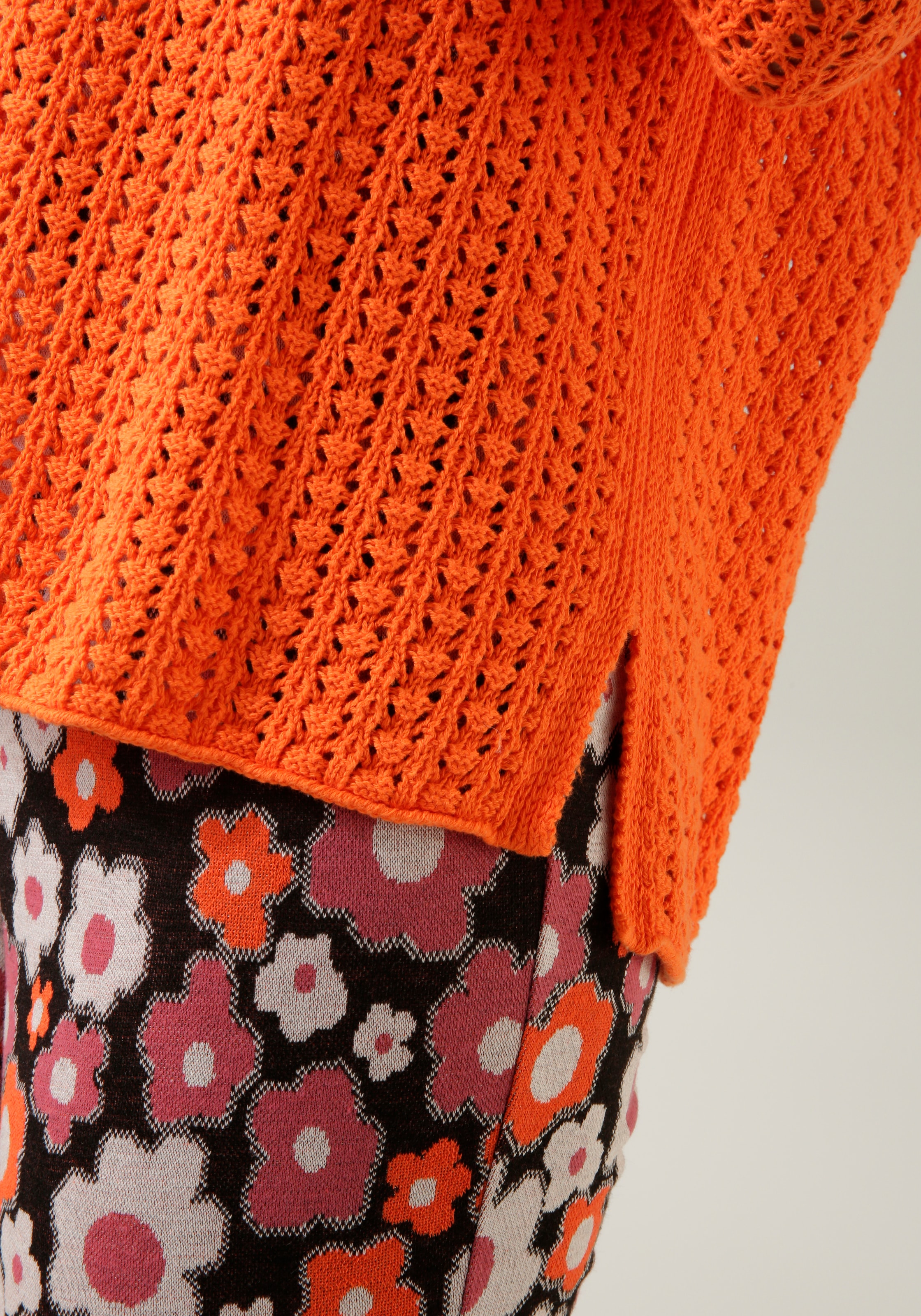 Aniston CASUAL Strickpullover, mit ausdrucksvollem Ajour-Muster