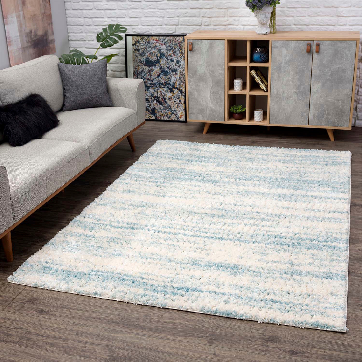 Image of Carpet City Hochflor-Teppich "Pulpy 524" rechteckig 30 mm Höhe besonders weich, Meliert, ideal für Wohnzimmer & Schlafzimmer