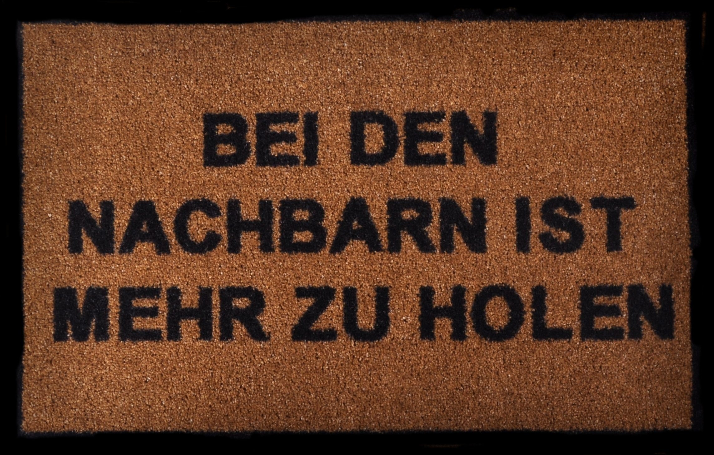 Image of HANSE Home Fussmatte »Nachbarn«, rechteckig, 7 mm Höhe, Lustige In und Outdoor geeignet, mit Spruch, Schrift, Robust, Pflegeleicht, Rutschhemmend,Waschbar bei Ackermann Versand Schweiz