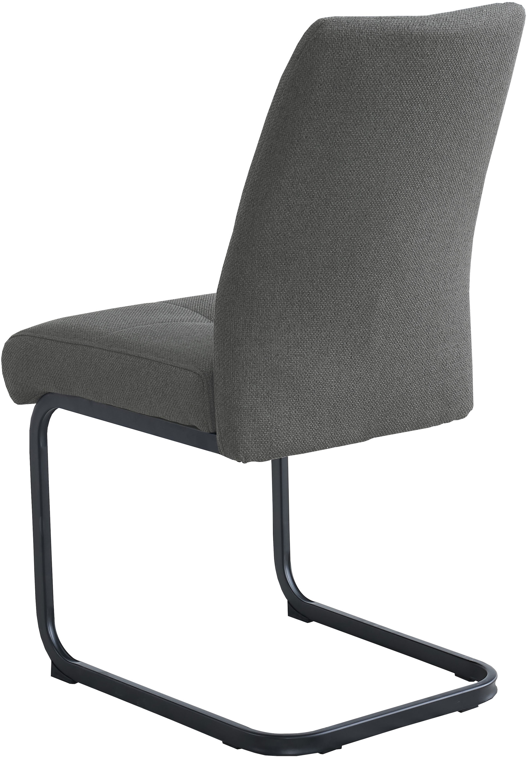 GOODproduct Ensemble de bancs d'angle »Alabama« Ensemble d'épargne, 4 tlg. Sitzgruppe mit Federkern, 2 Freischwingern und Sinterstein-Tisch