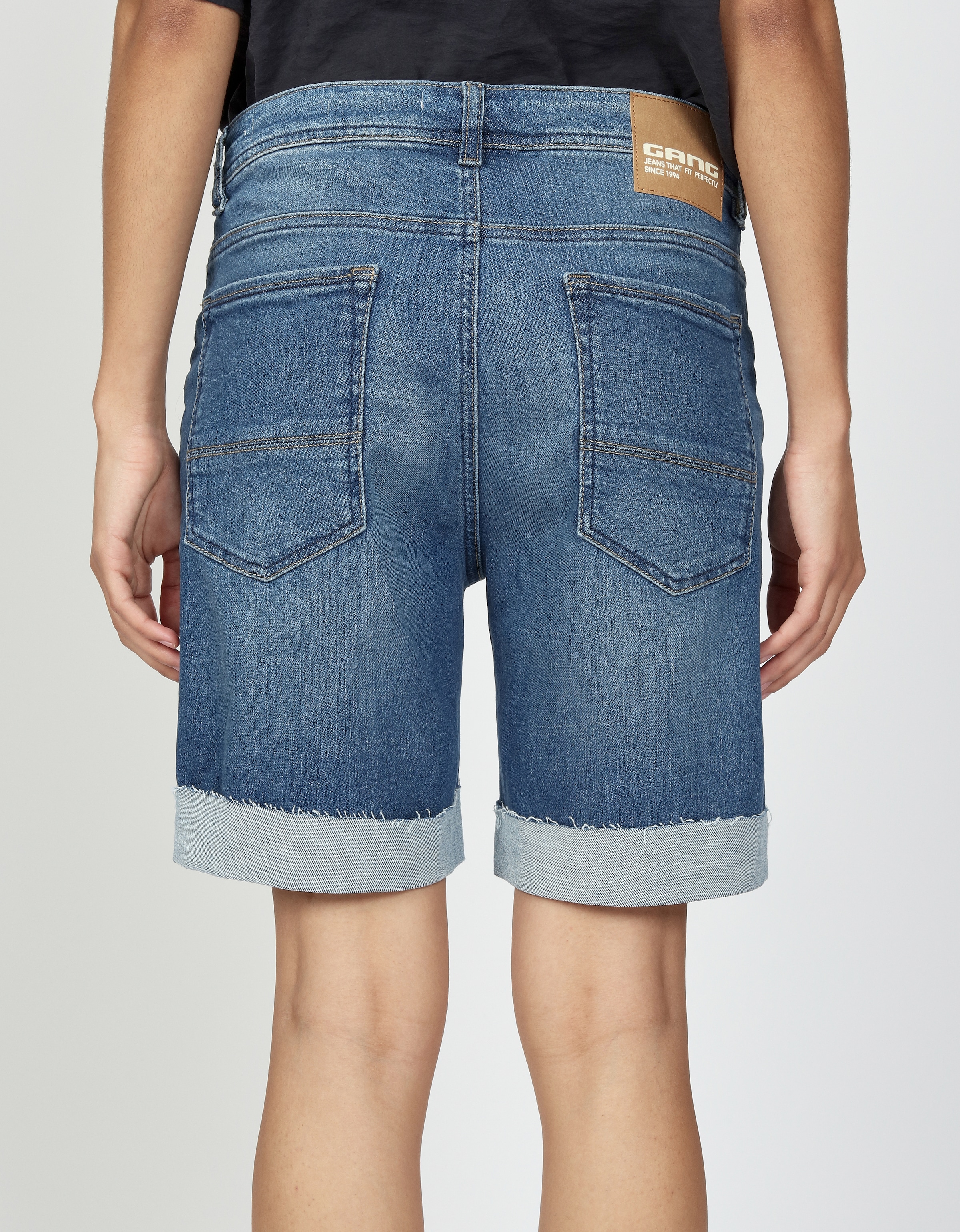 GANG Pantalon boyfriend »94NICA SHORTS«  mit offener Kante und Umschlagsaum
