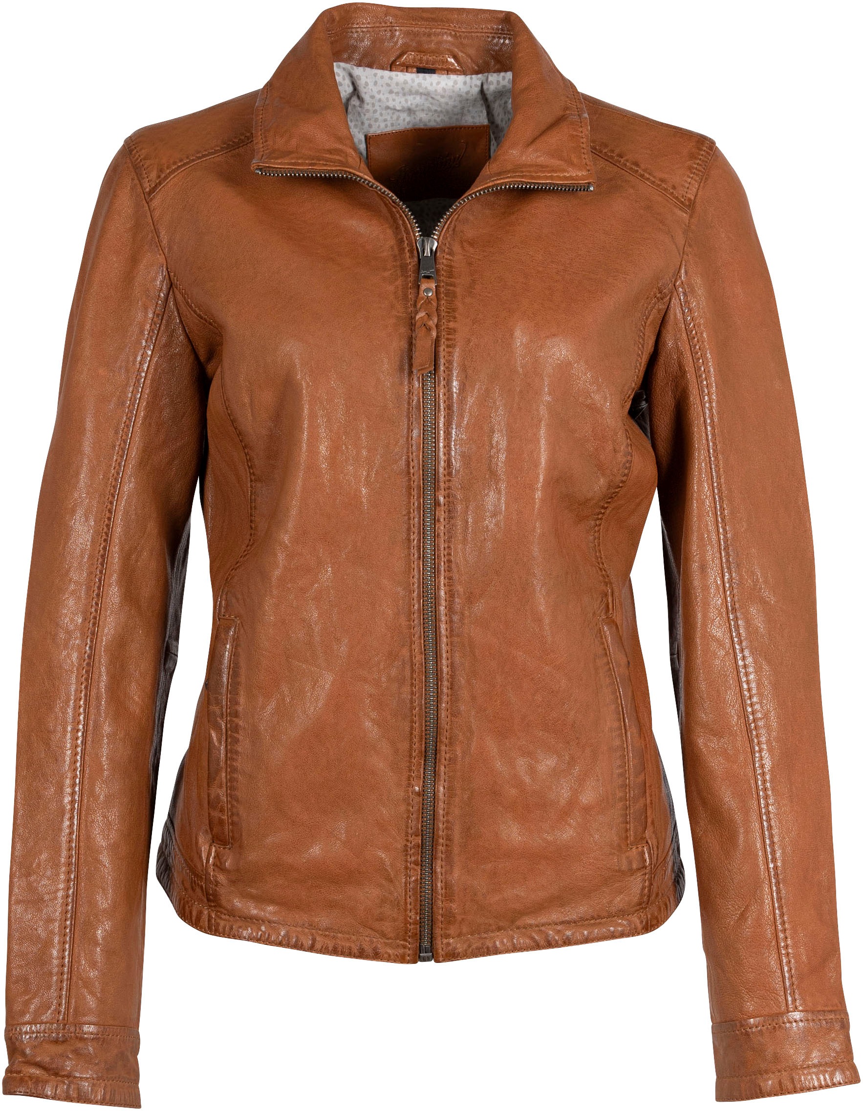 Mauritius Lederjacke »MWWalli«, mit Stehkragen