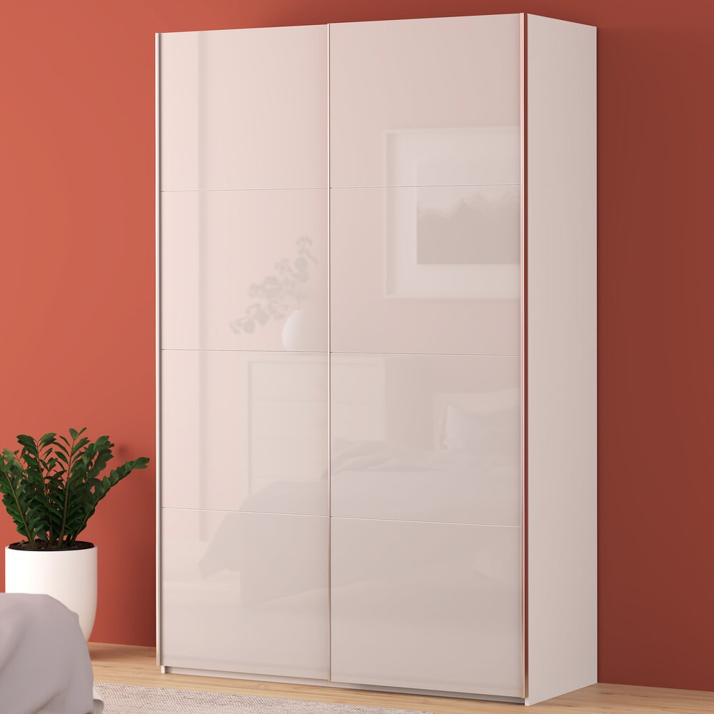 Image of FORTE Schwebetürenschrank "Fittio, Made in Europe, 2 Schiebetüren, modernes Design" Höhe 2,35 mtr, stehende Montage
