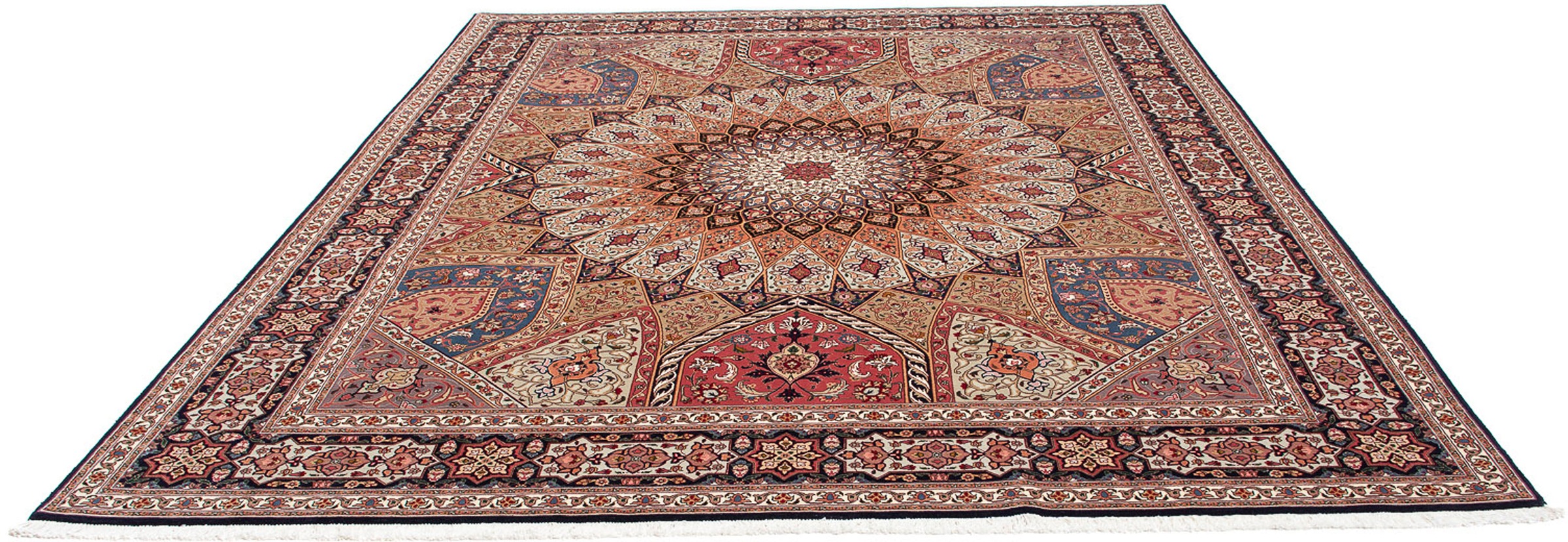 Image of morgenland Orientteppich »Perser - Täbriz - Royal - 298 x 254 cm - mehrfarbig«, rechteckig, 7 mm Höhe, Wohnzimmer, Handgeknüpft, Einzelstück mit Zertifikat bei Ackermann Versand Schweiz