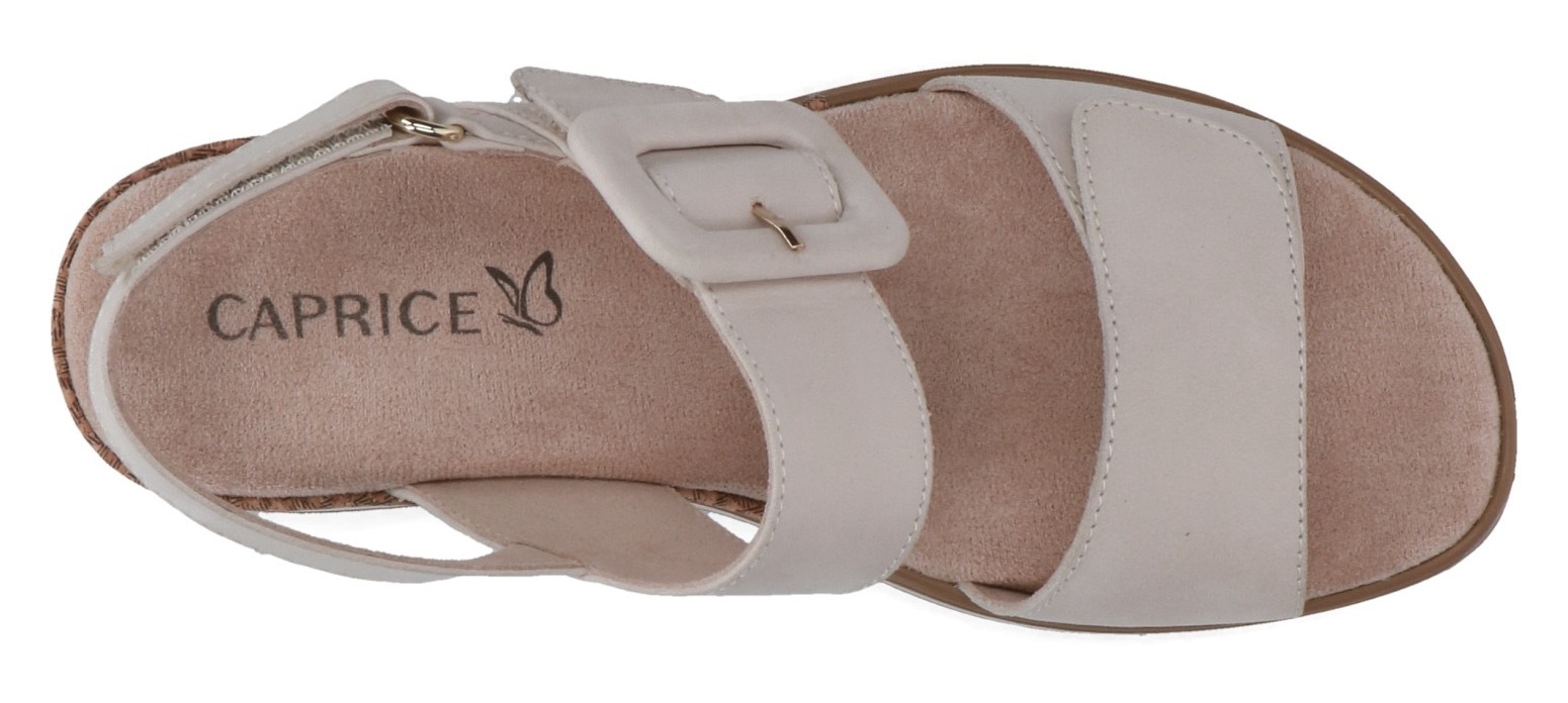 Caprice Sandales compensées  , Sommerschuh, Riemchensandale in bequemer Weite