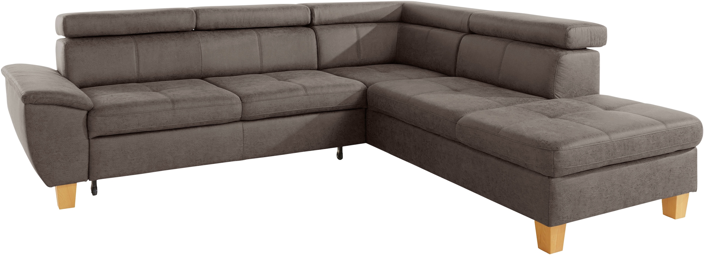 exxpo - sofa »Enya«, inklusive Ecksofa auf Bettkasten wahlweise versandkostenfrei Bettfunktion Kopfteilverstellung, und fashion