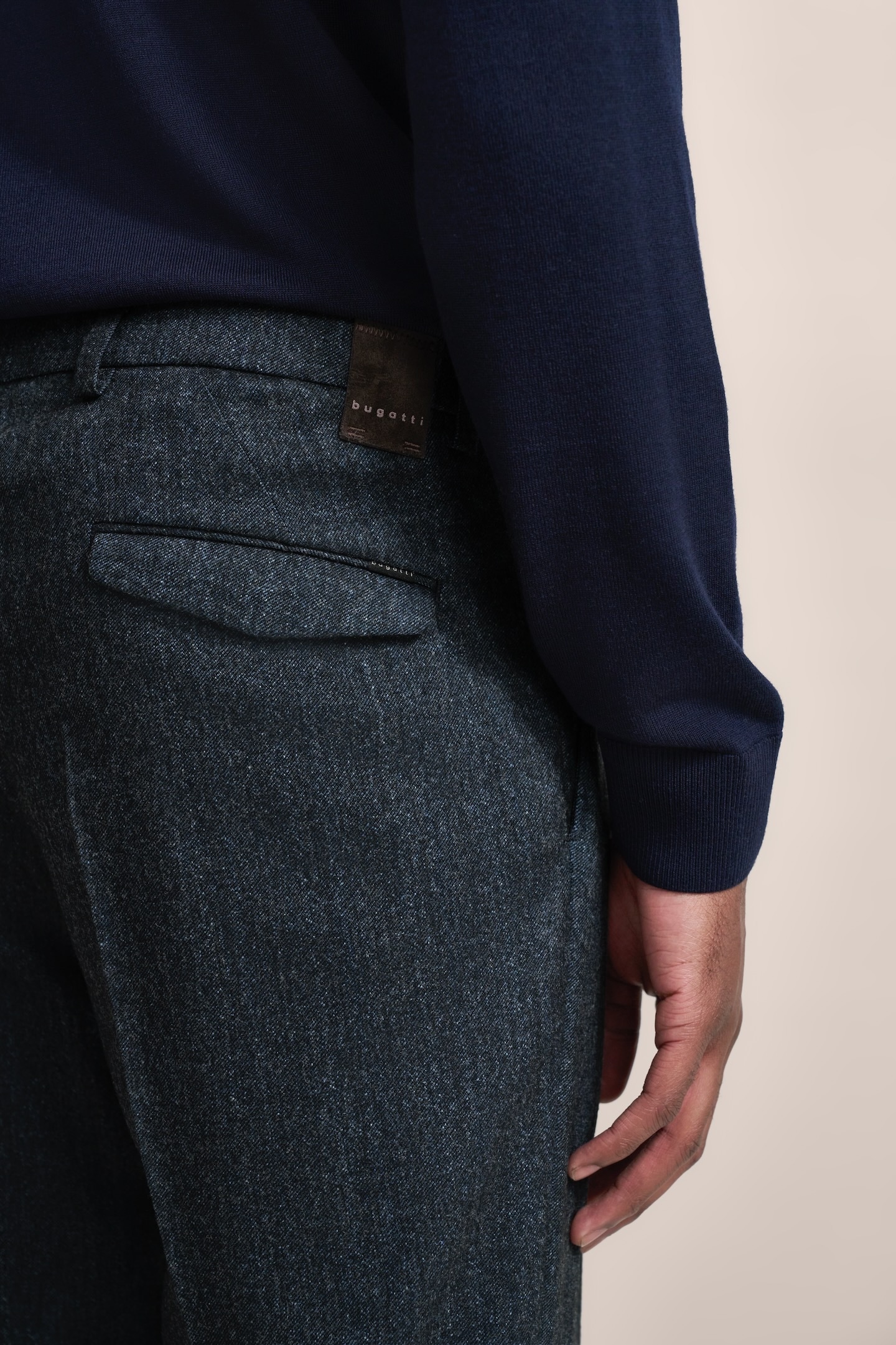 bugatti Bundfaltenhose, besonders soft