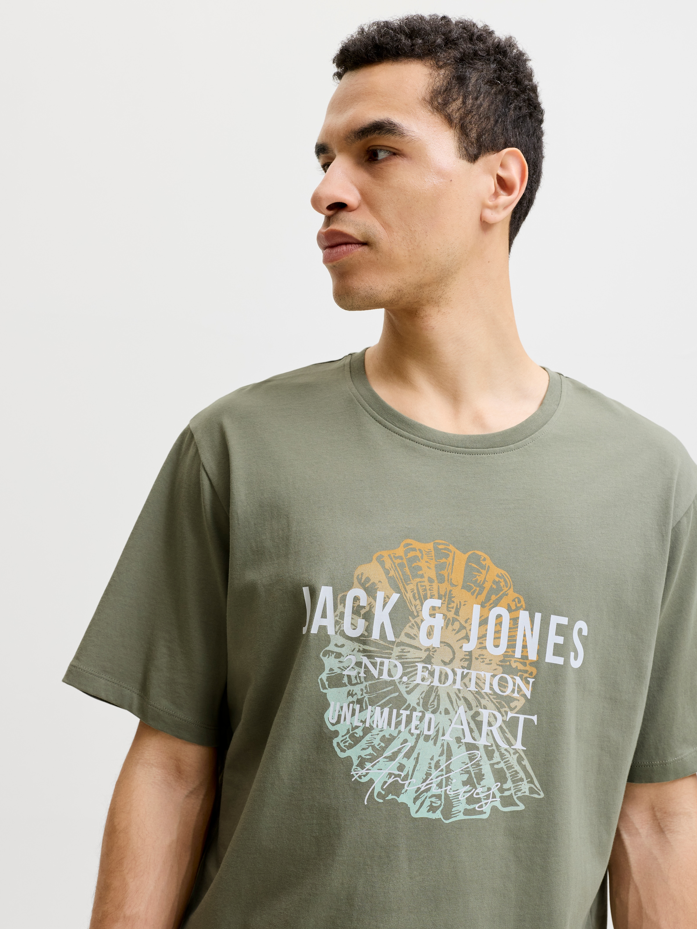 Jack & Jones Shirt à col rond »JJGRADIENT PRINT TEE SS CREW NECK«