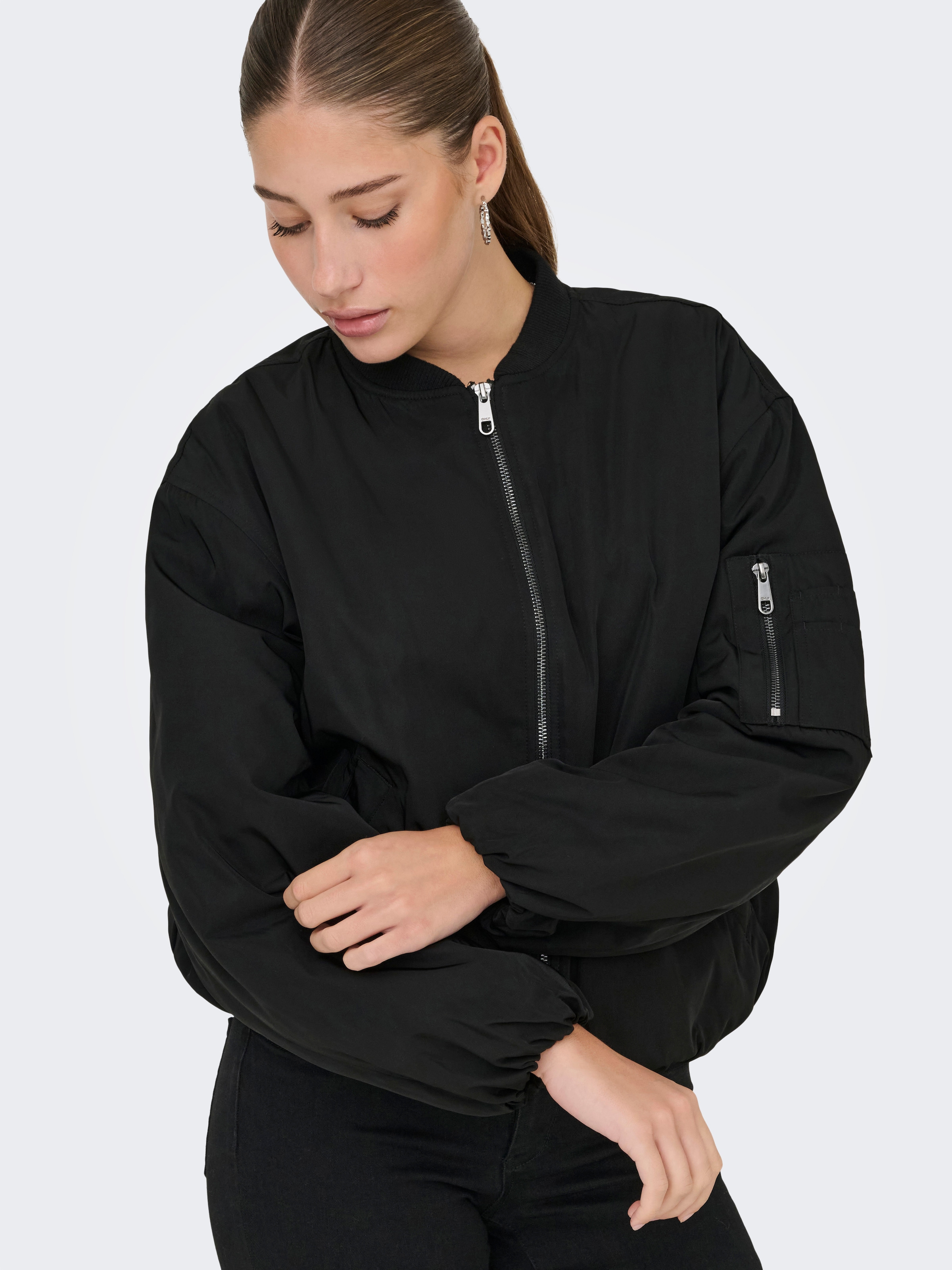 ONLY Bomberjacke »ONLADEL LIFE OVERSIZED BOMBER CC OTW«, ohne Kapuze