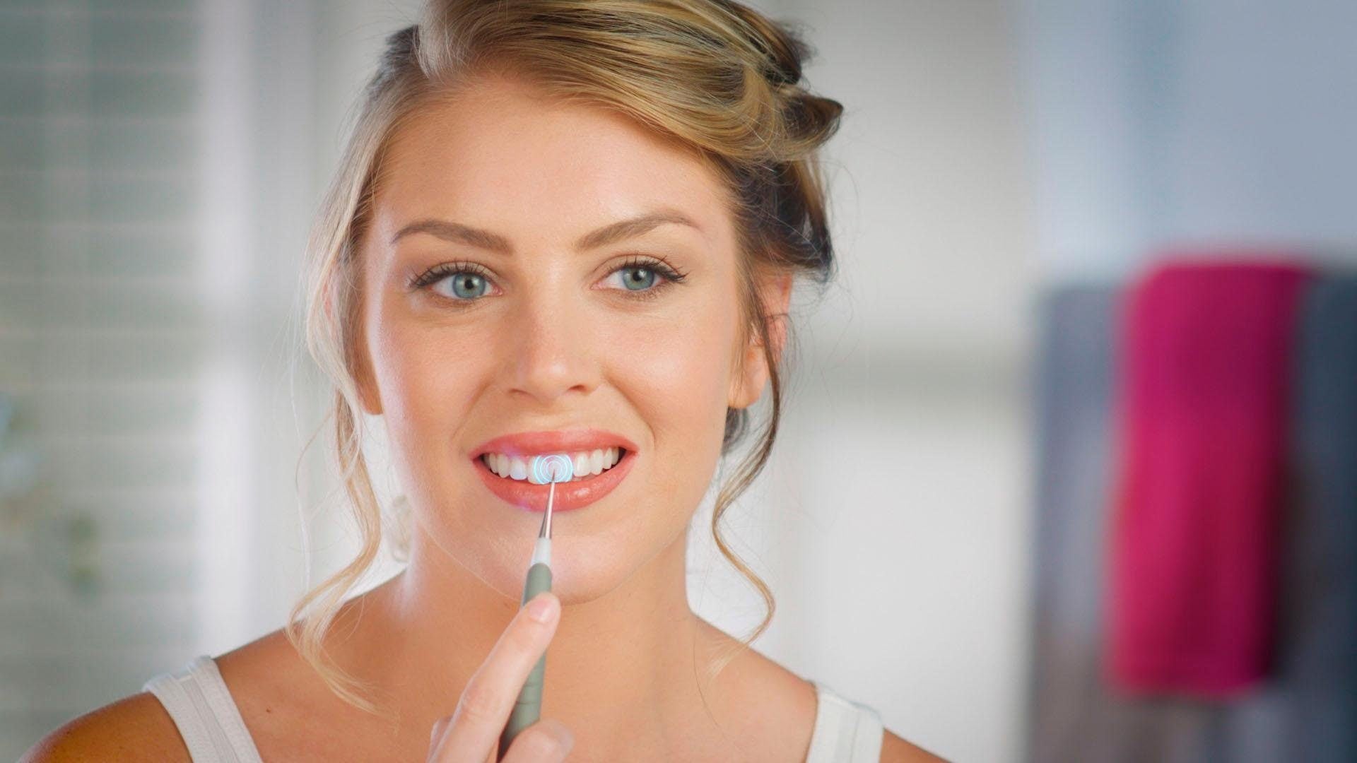 MediaShop Set d'hygiène dentaire »DentaPic Sonic« exklusives Set mit 2 zusätzlichen Aufsätzen