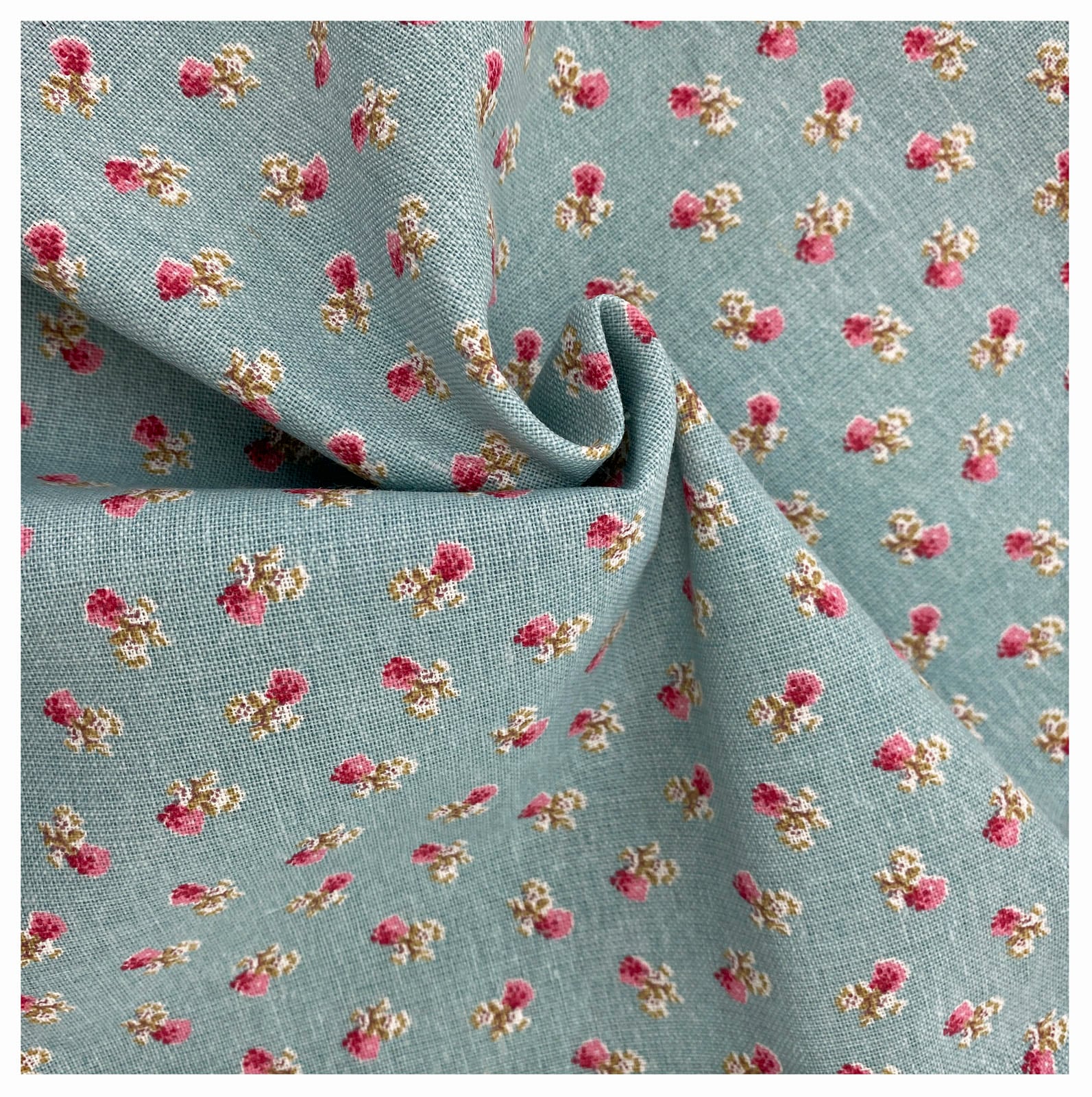 Weckbrodt Dekokissen »Alicia«, Leinen, bedruckt mit Rosen, floral, geblümt, Kissenhülle ohne Füllung
