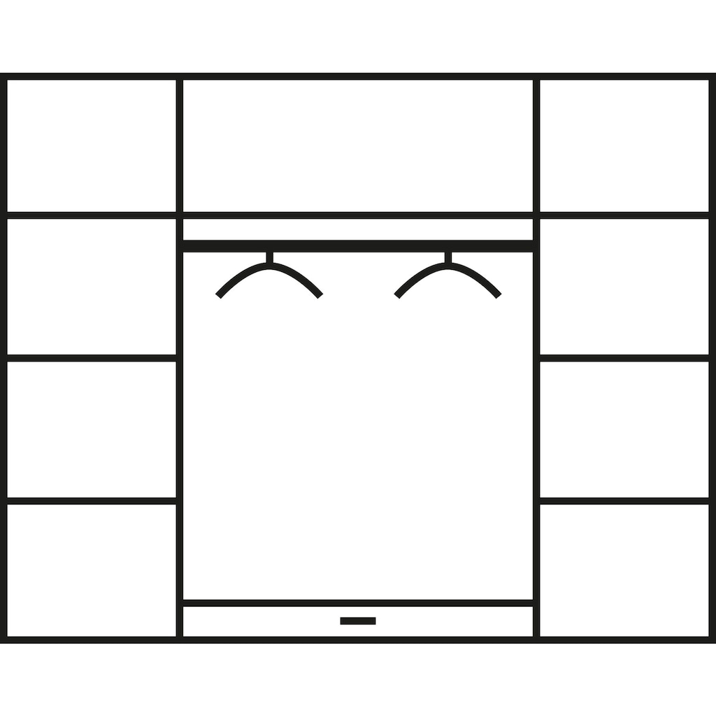 Schlafkontor Kleiderschrank »Karl«, in 2 Breiten, mit zusätzlichen Einlegeböden