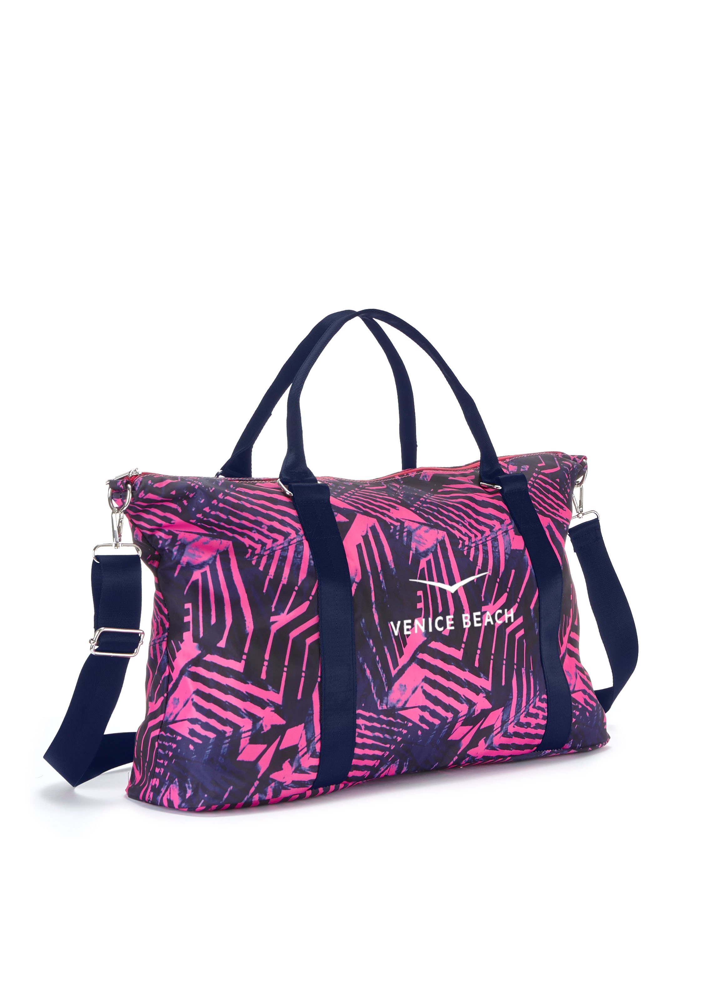 Venice Beach Sporttasche, grosse Umhängetasche, Weekender, Strandtasche mit Druck VEGAN