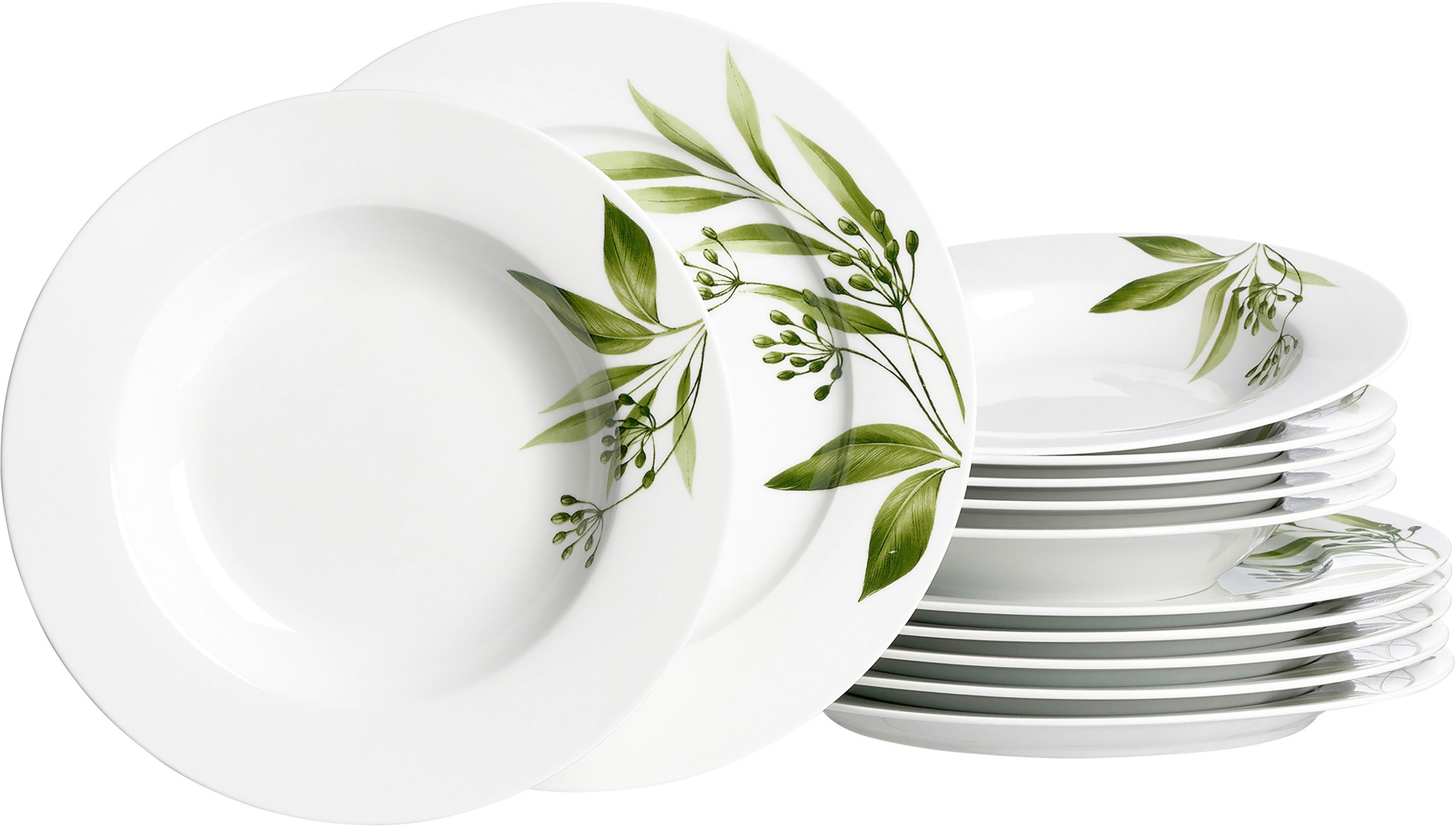 Image of Ritzenhoff & Breker Tafelservice "Evora" Teller Set, Geschirr-Set mit Botanik-Motiv