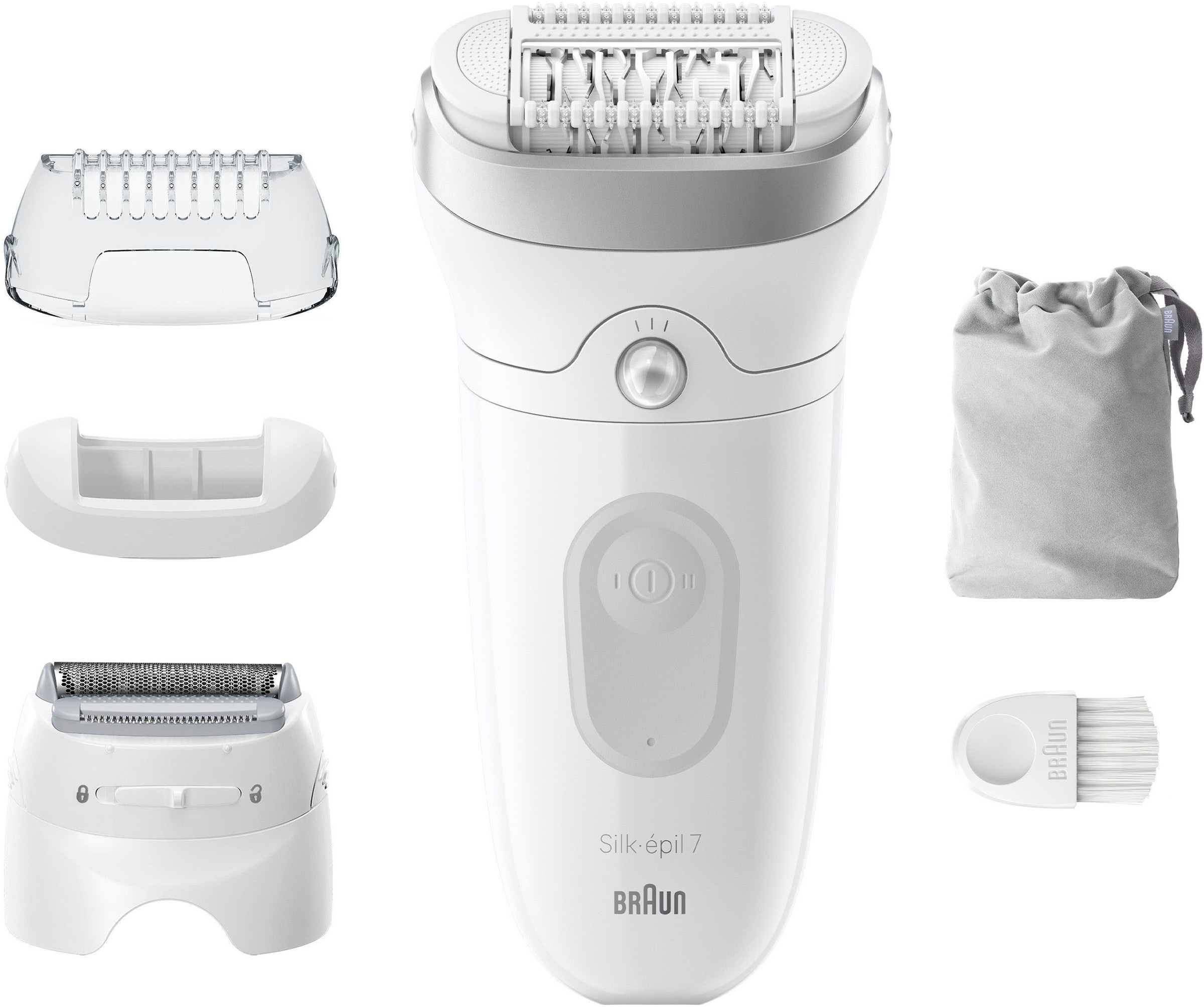 Braun Epilierer »Silk-épil 7 7-041«, Rasier- & Trimmeraufsatz, Wet&Dry