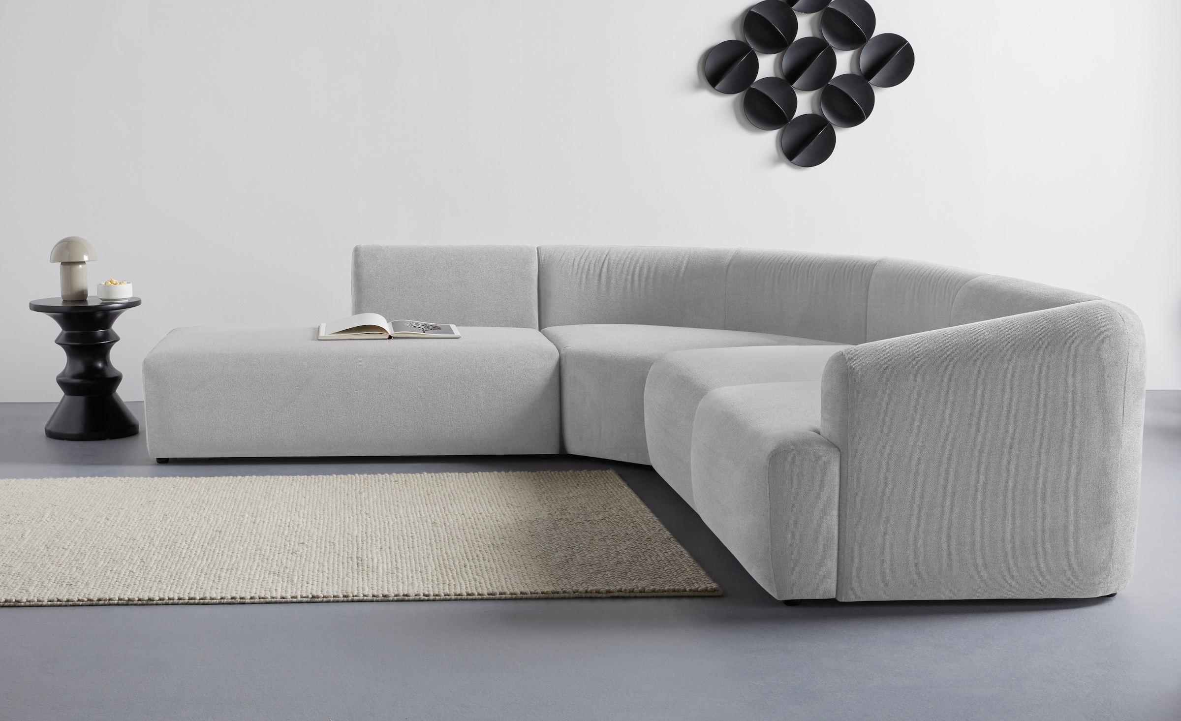Image of LeGer Home by Lena Gercke Ecksofa "LYZA L-Form links/rechts, Modularsofa "XL", Masse B/T/H: 287/267/74 cm" aus 4 Modulen, zusammen oder einzeln stellbar