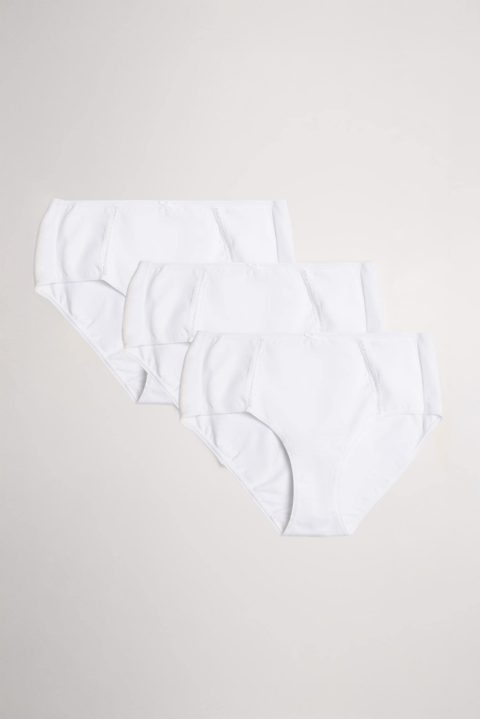 YSABEL MORA Taillenslip 3er Pack,  Spitze, elastisch, weich, formend, Baumwollmix
