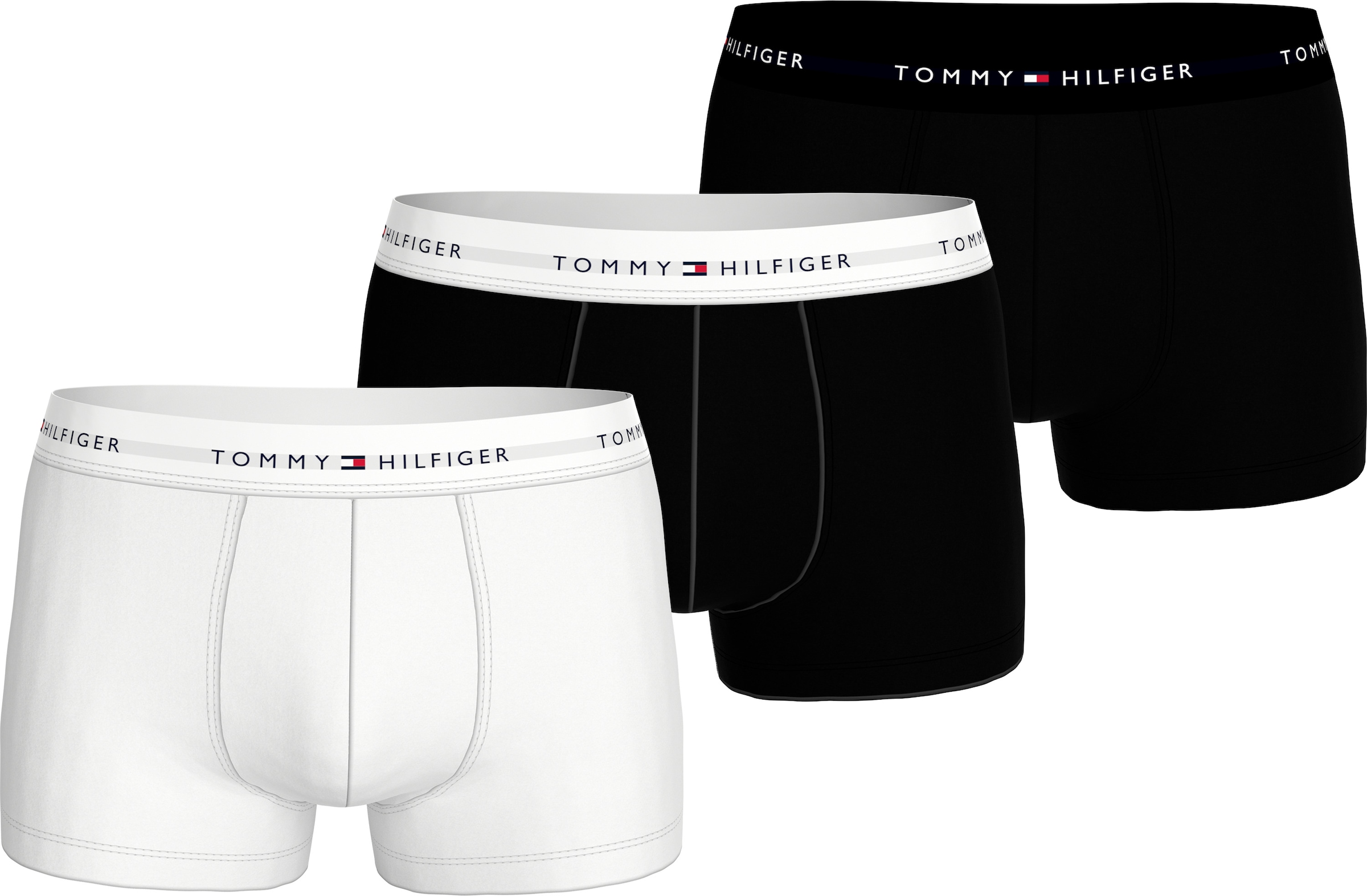 TOMMY HILFIGER Underwear Trunk »3P TRUNK DTM«, (Packung, 3 St., 3er), mit Logobund