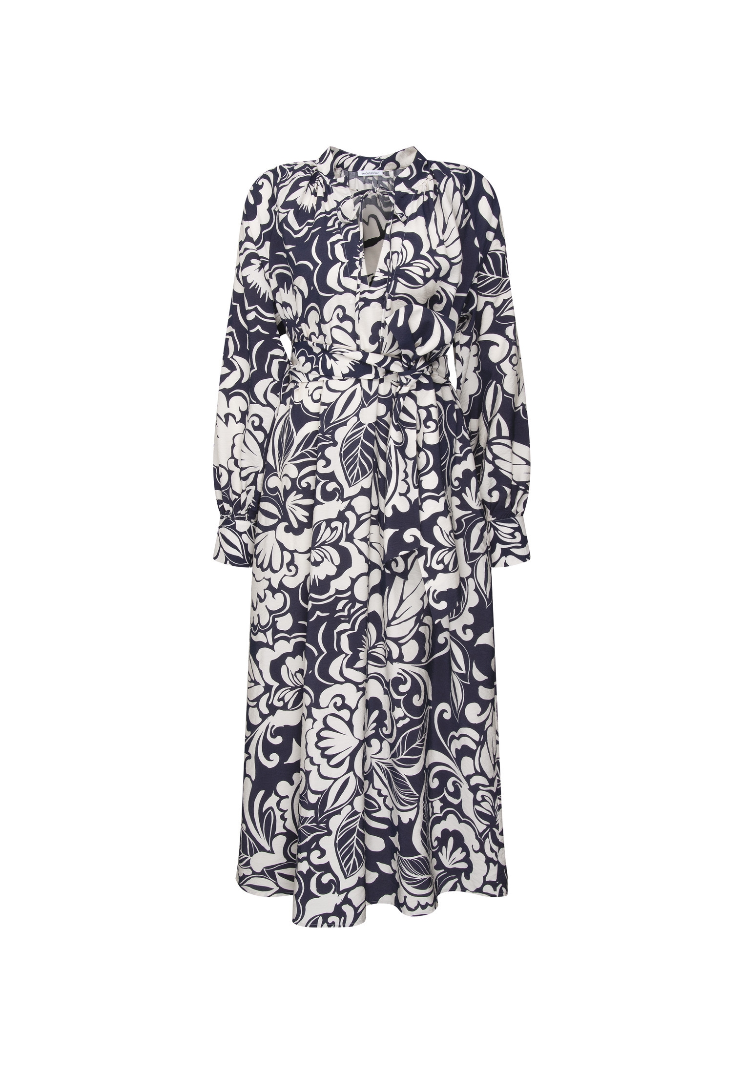 seidensticker Robe d'été 1/1 V-Neck Druck