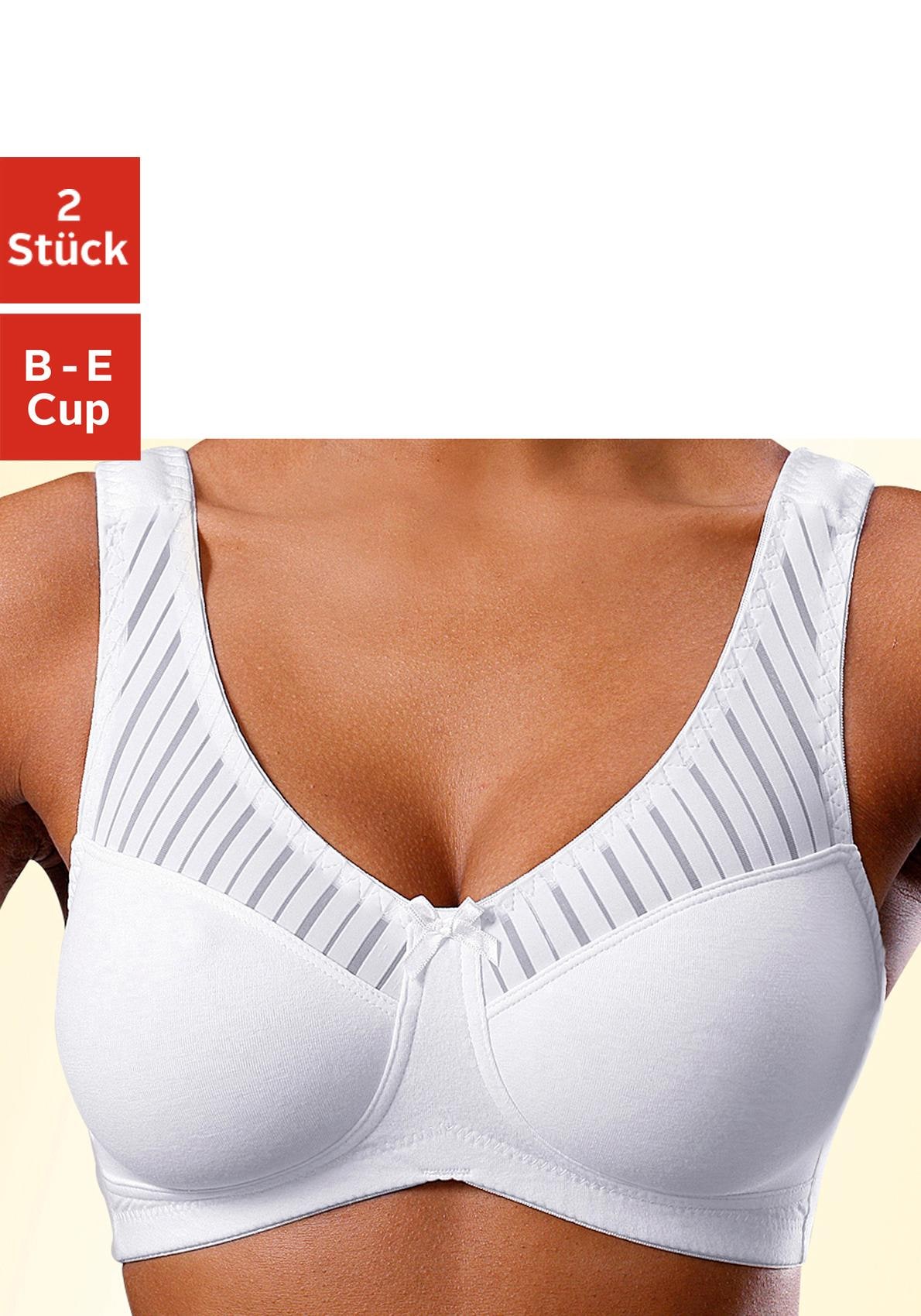 Image of Nuance Soft-BH Packung, 2 Stück, ohne Bügel, Baumwoll-Qualität – auch ideal für grosse Grössen