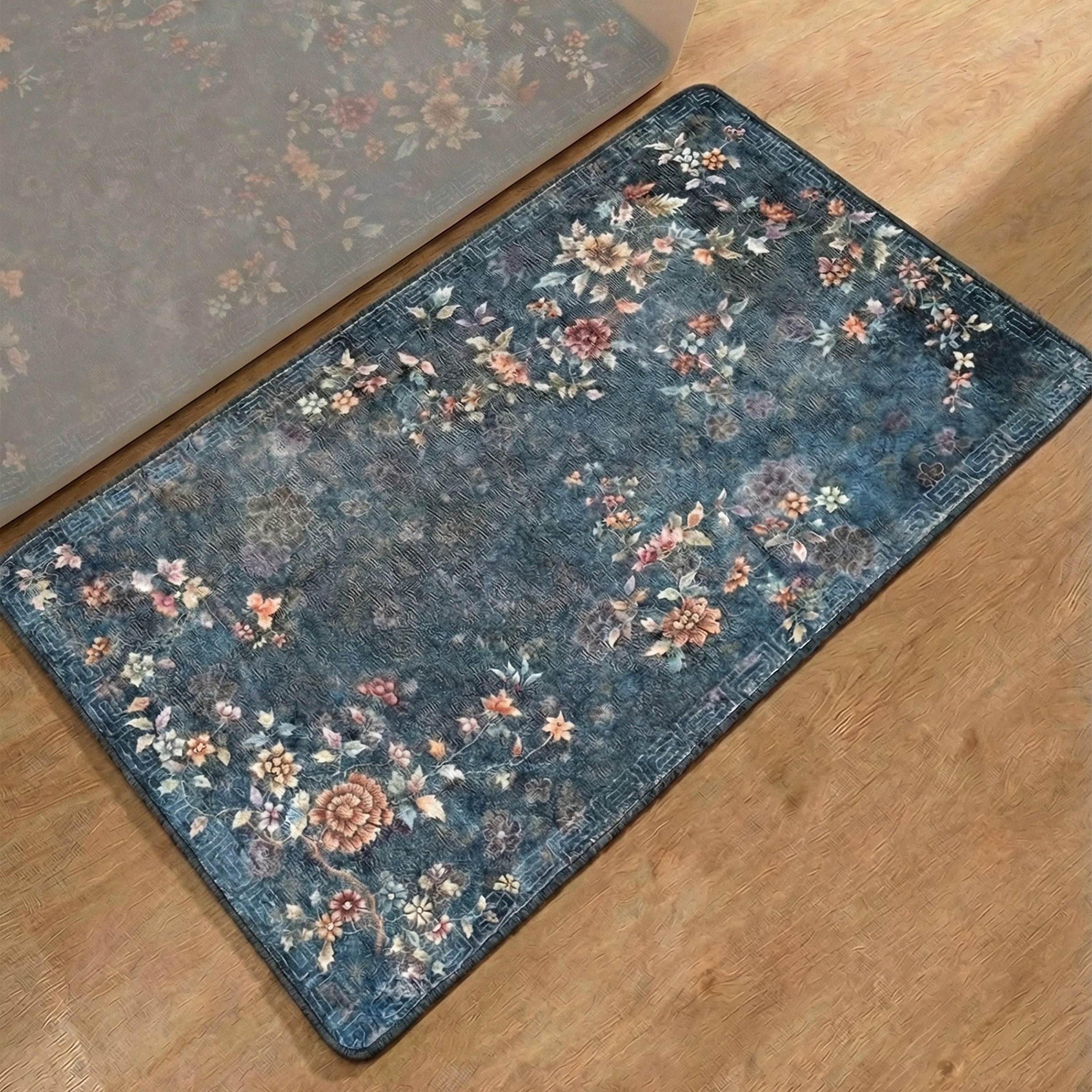 Image of Gino Falcone Badematte "Aquata GF-165" Höhe 5 mm rutschhemmend beschichtet fussbodenheizungsgeeignet bedruckt, Blumen Design