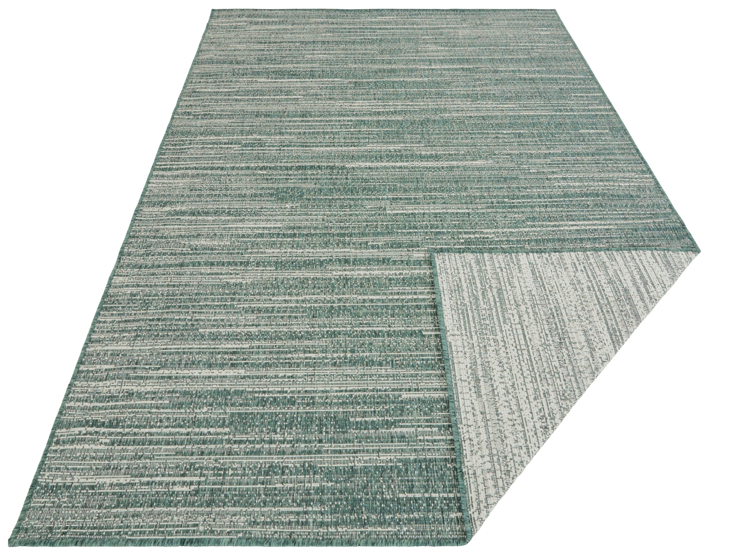 ELLE DECORATION Teppich »Mèlange Wendeteppich«, rechteckig, 5 mm Höhe, Flachgewebe, In-& Outdoor, Modern, beidseitig, Balkon, Wohnzimmer