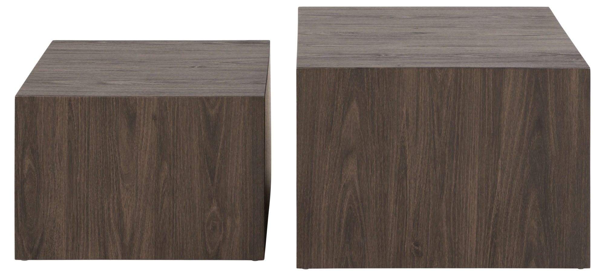 ACTONA GROUP Couchtisch »Dice« Set, Im Set 2 Stück, 2 Stk. tlg. Couchtischsatz, Schwartz Ocean rau Papier, 2 stk, 58x58x40cm