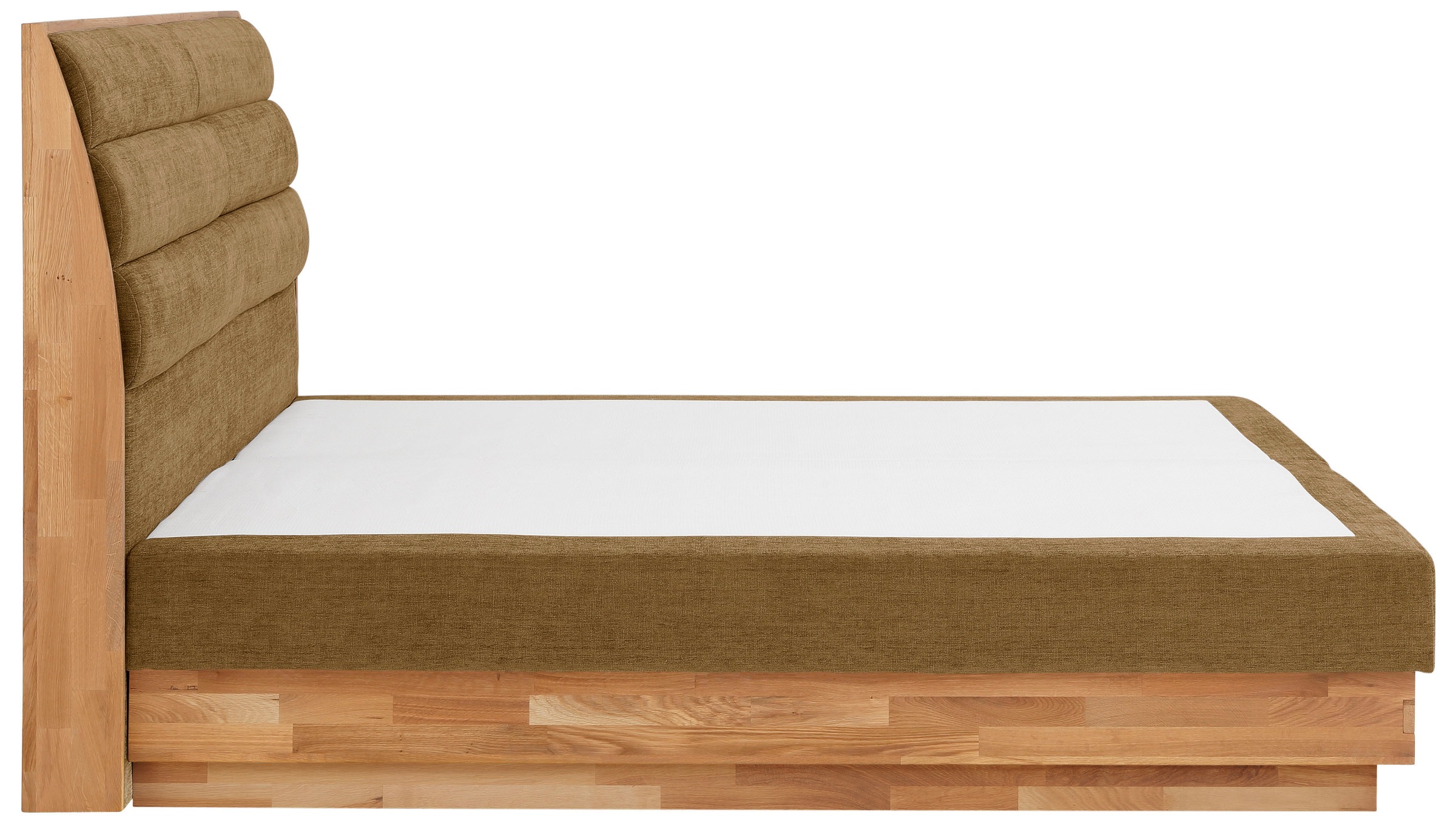 GOODproduct Boxspringbett »Jenna«, ohne LED-Beleuchtung, mit zertifizierten, recycelten Bezugsstoffen