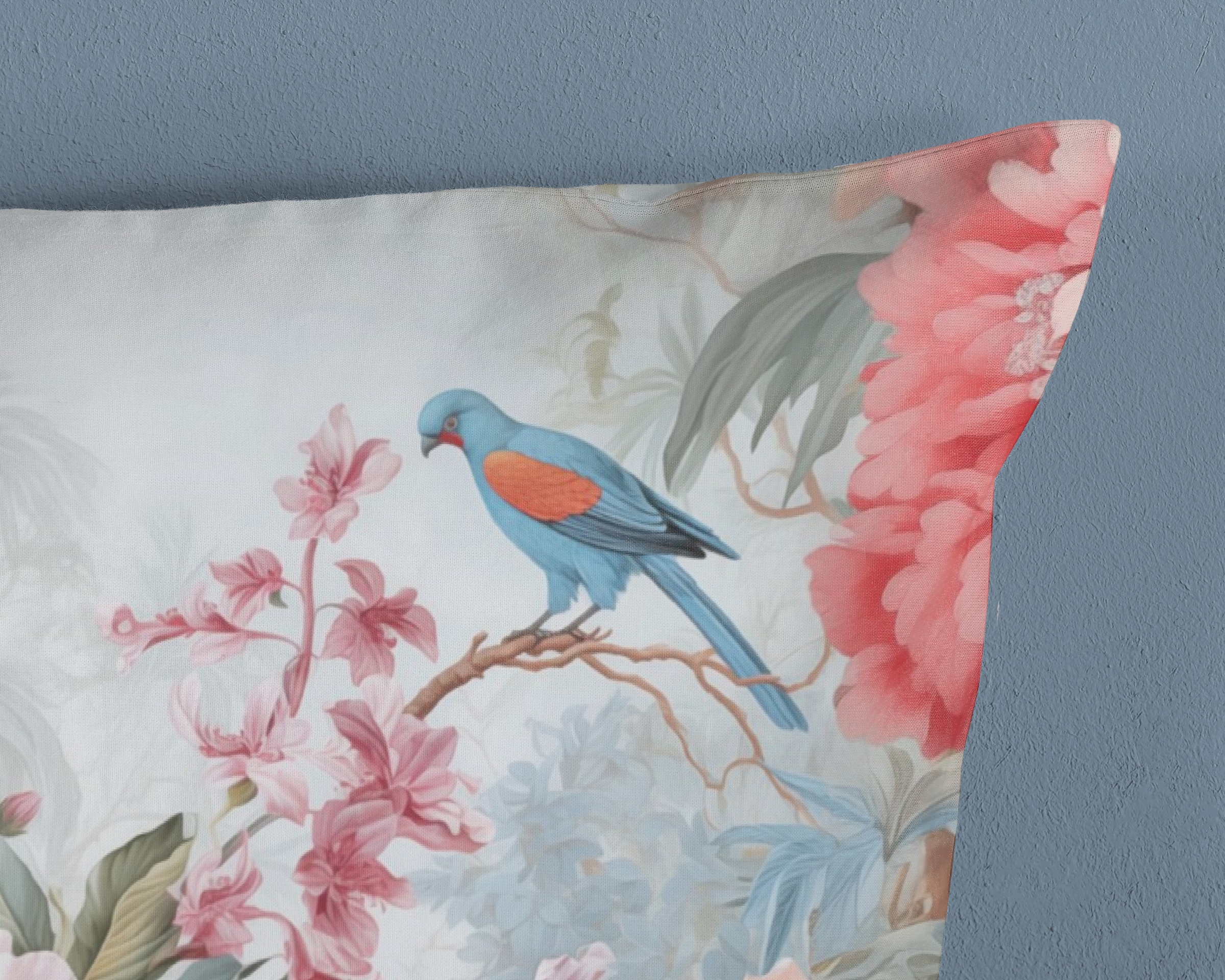 good morning Wendebettwäsche »Birdie«, 100% Baumwolle, Renforcé, Reissverschluss, Wendeoptik, Blumen, Vogel