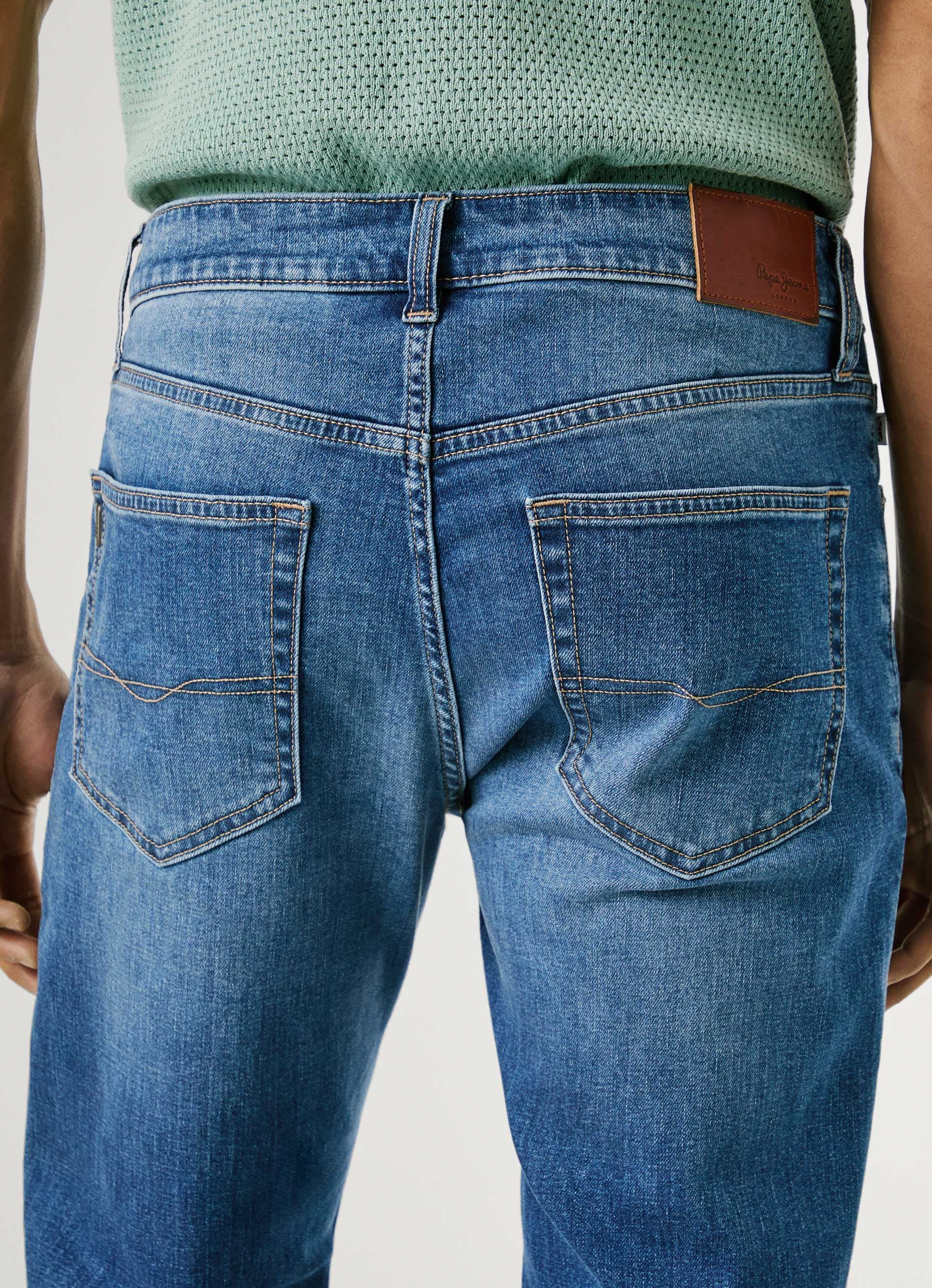 Pepe Jeans Tapered-fit-Jeans »TAPERED JEANS STANLEY«, Ziernähte an den Gesässtaschen