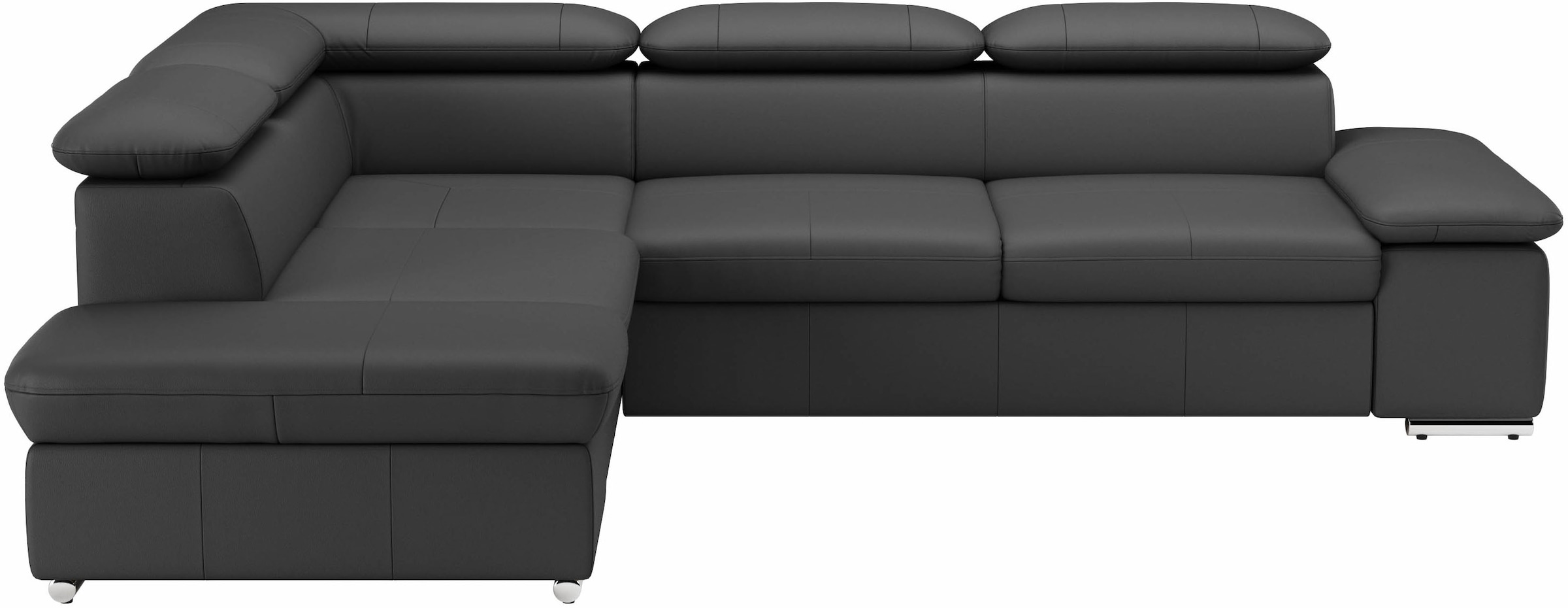 Image of sit&more Ecksofa "Valantine L-Form, B: 272 cm, Leder, mit Arm- und Kopfteilverstellung" optional Schlaffunktion, Komfortsofa, modern