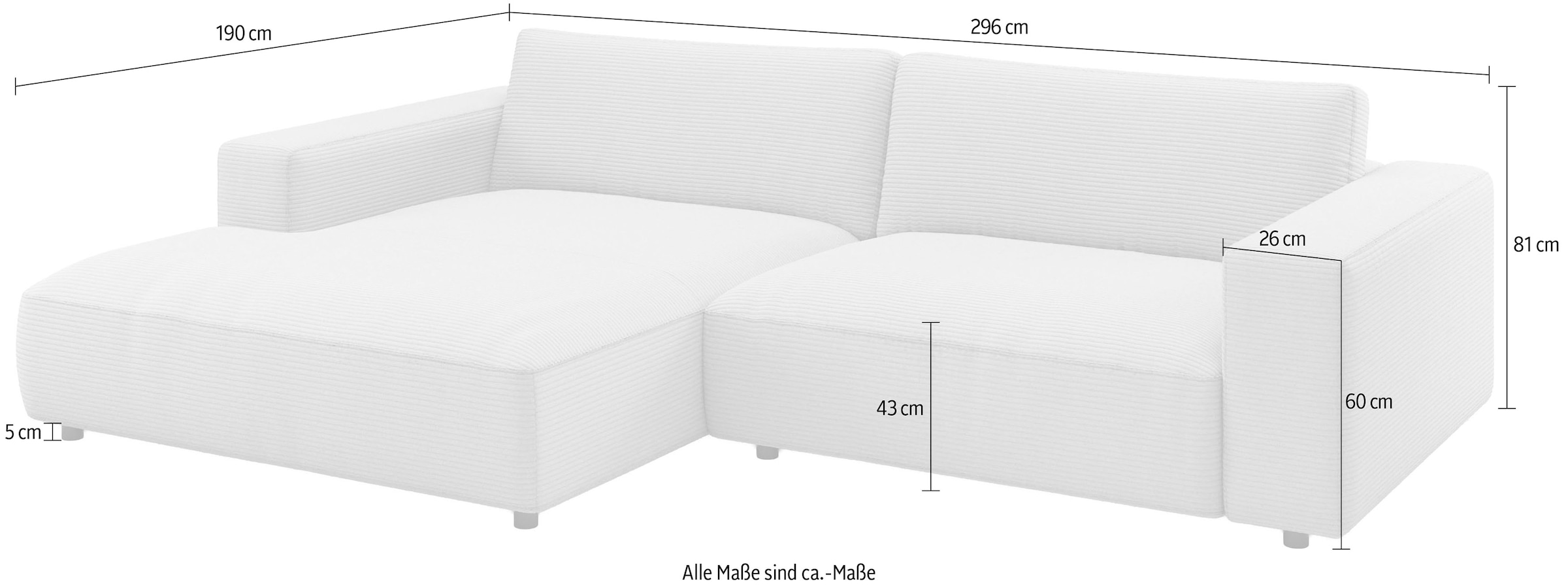 Musterring Canapé d'angle »MR LUCIA, Charakterstarker Lounge-Komfort von Musterring« Fauteuil XXL, coussins de qualité supérieure et look intemporel