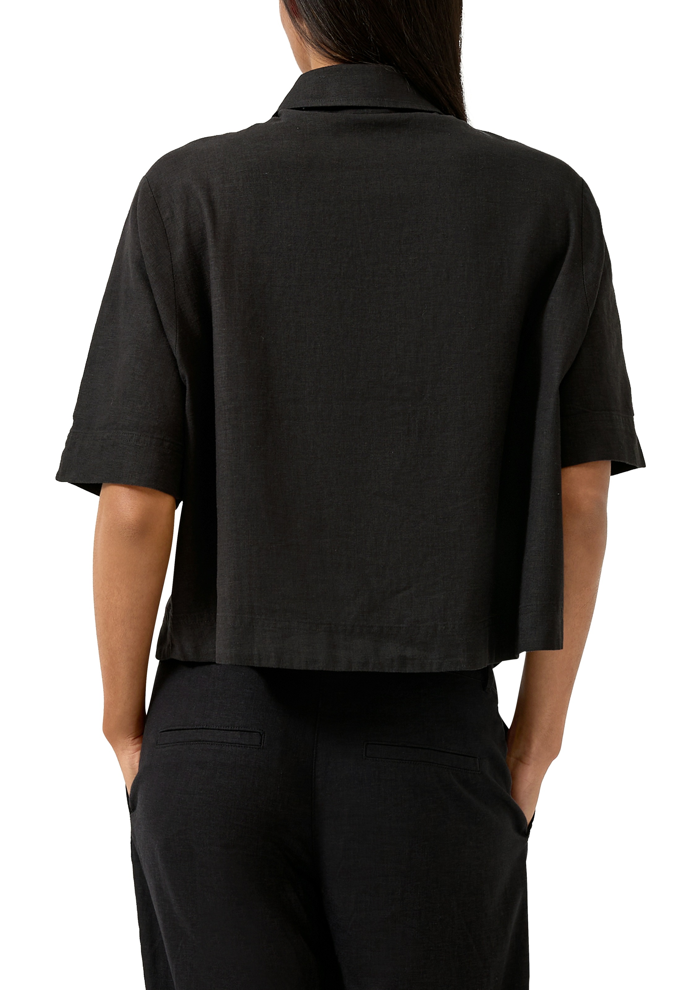 s.Oliver Hemdbluse kurz, mit Knopfleiste