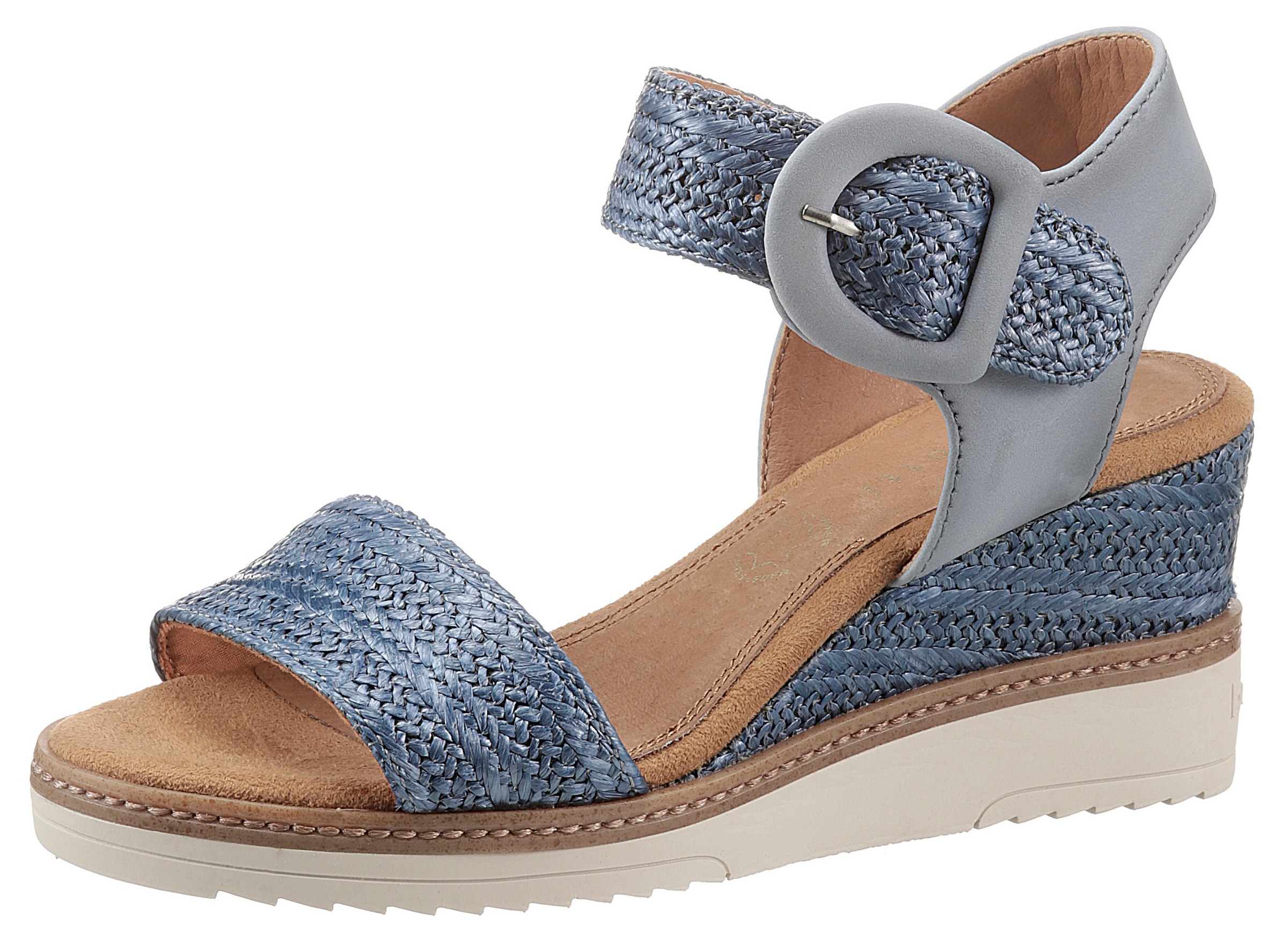 Image of bugatti Keilsandalette, mit effektvoller Zierschnalle bei Ackermann Versand Schweiz