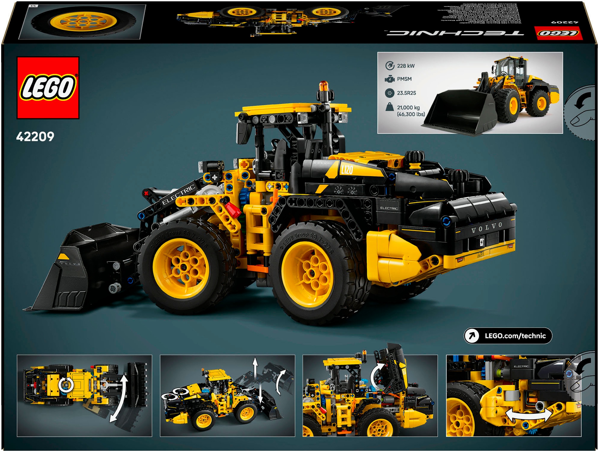 LEGO® Pions de construction »Volvo L120 Electric Radlader (42209), LEGO Technic« Made in Europe