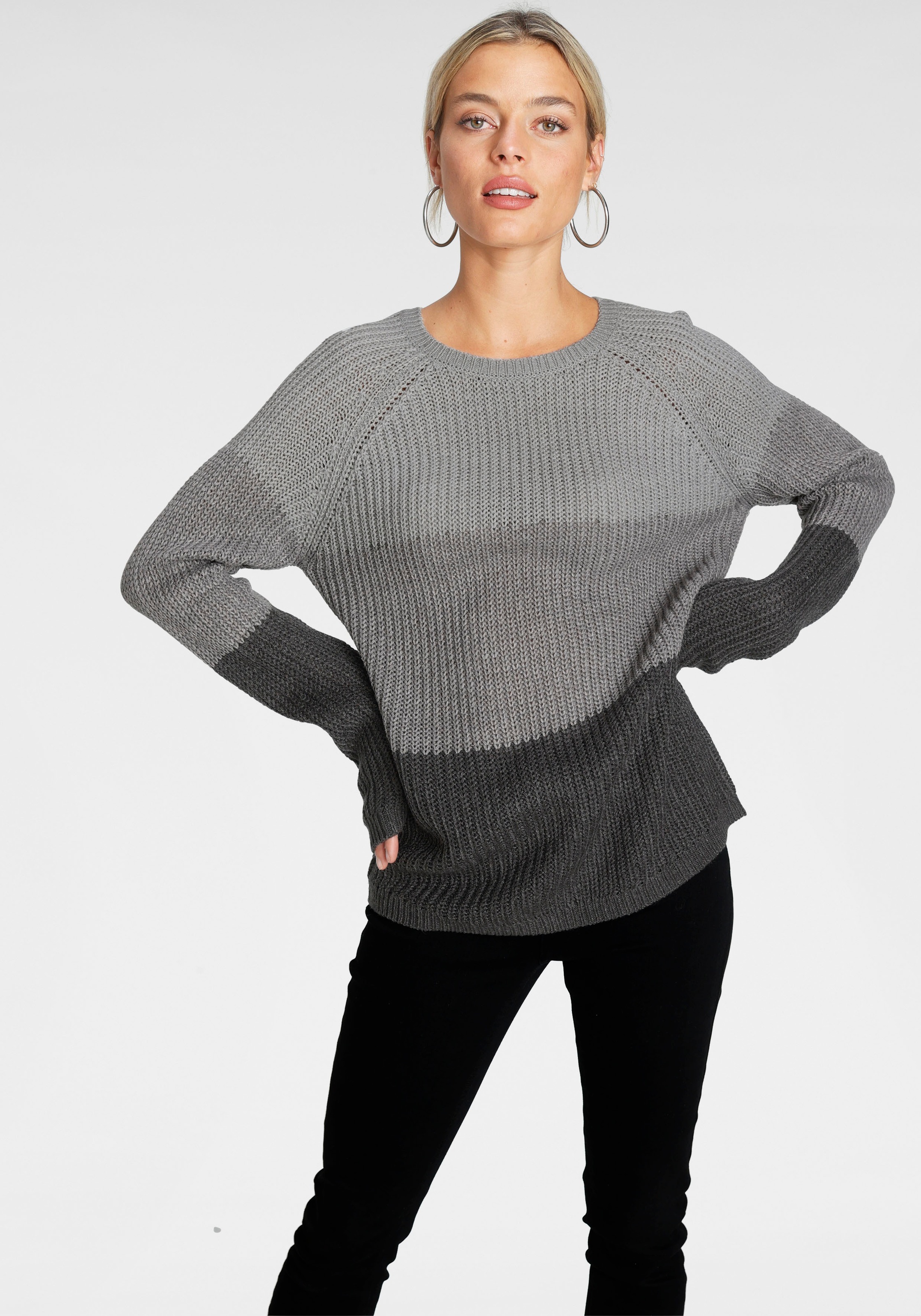 Image of Only Rundhalspullover »ONLMANTANNA«, im Colorblocking - Dessin bei Ackermann Versand Schweiz